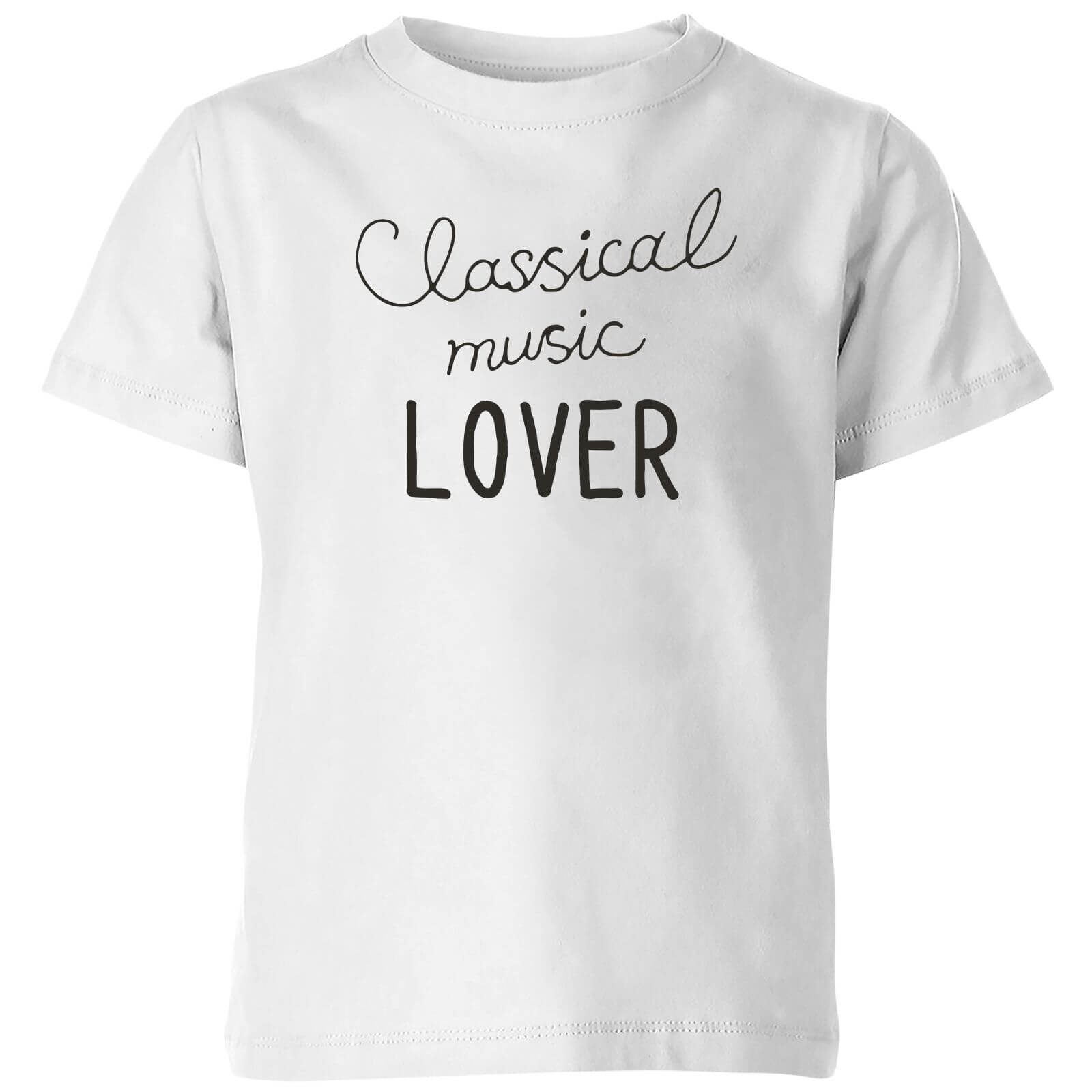 Classical Music Lover Kids' T-Shirt - White - 3-4 Years - White