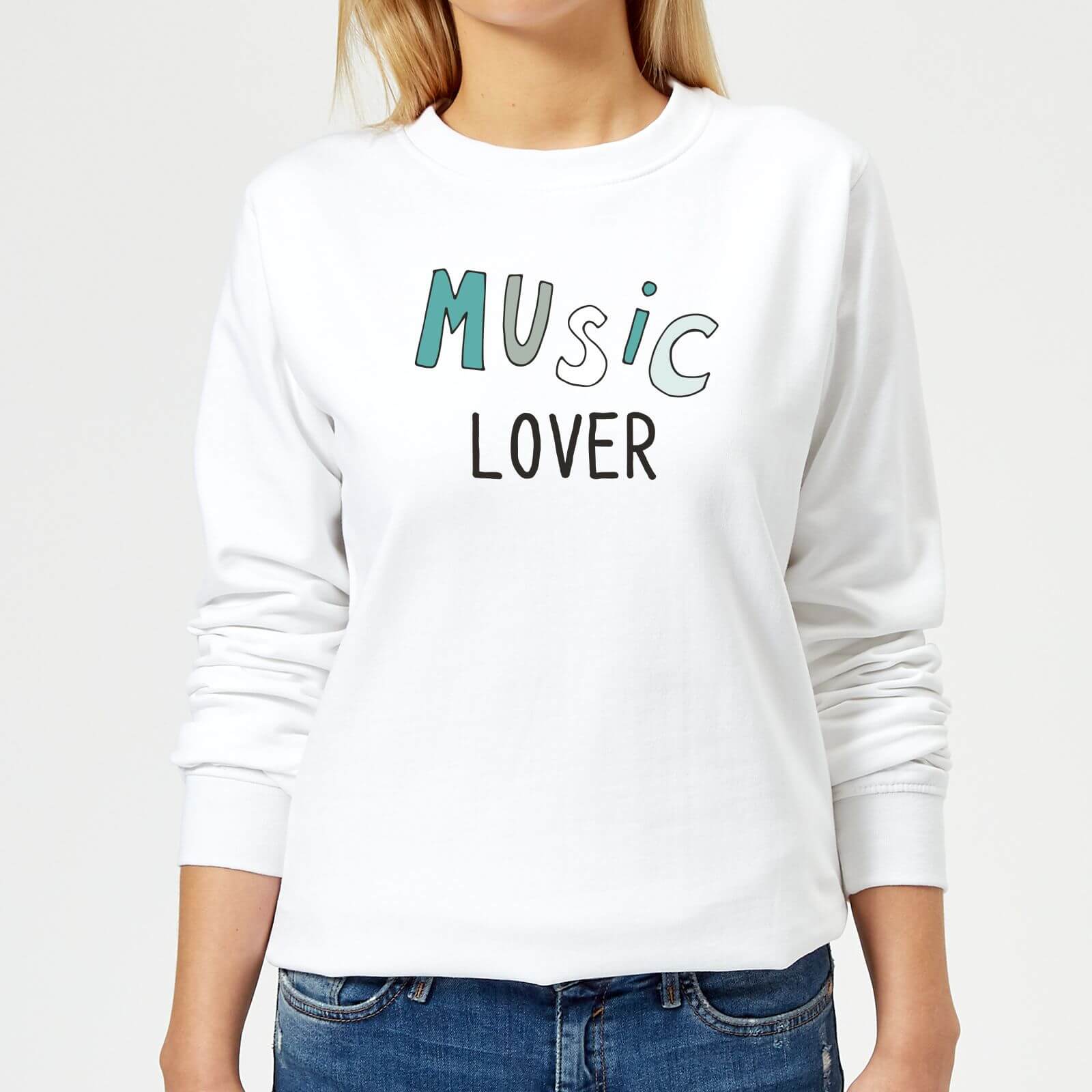 Music Lover Women's Sweatshirt - White - XS - White