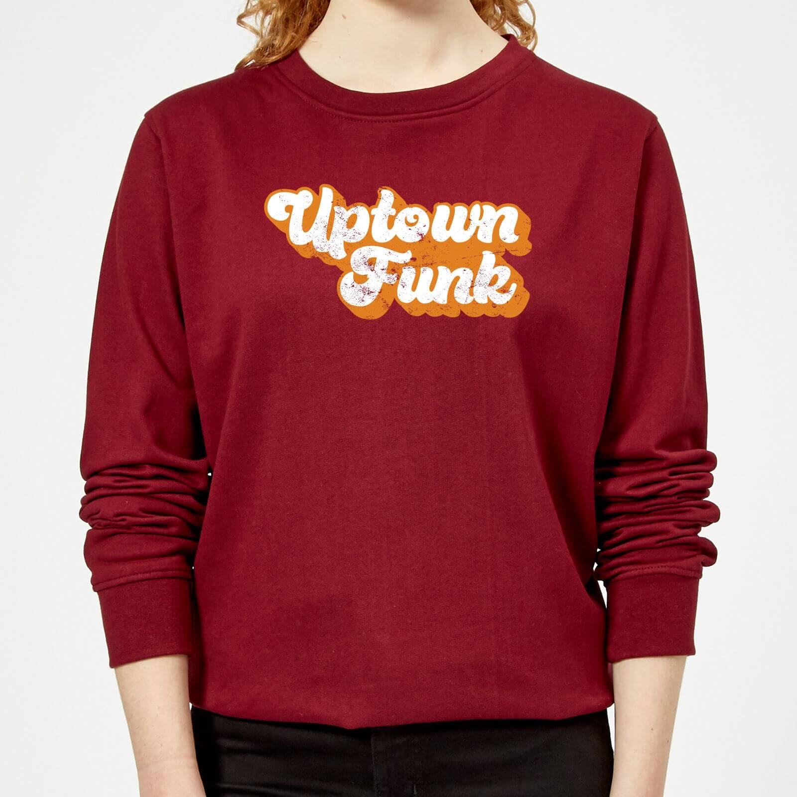 Uptown Funk Women's Sweatshirt - Burgundy - XS - Burgundy