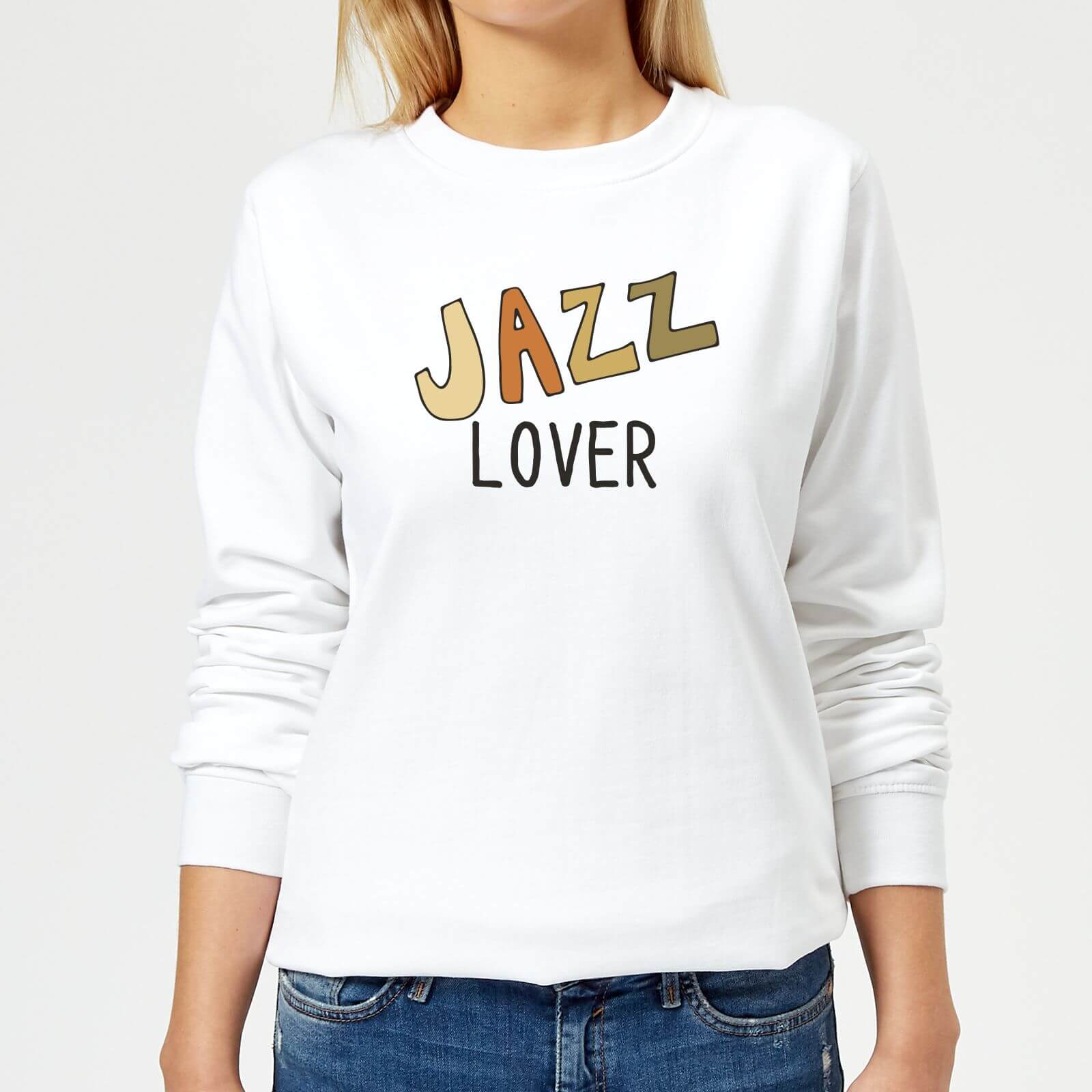 Jazz Lover Women's Sweatshirt - White - XS - White