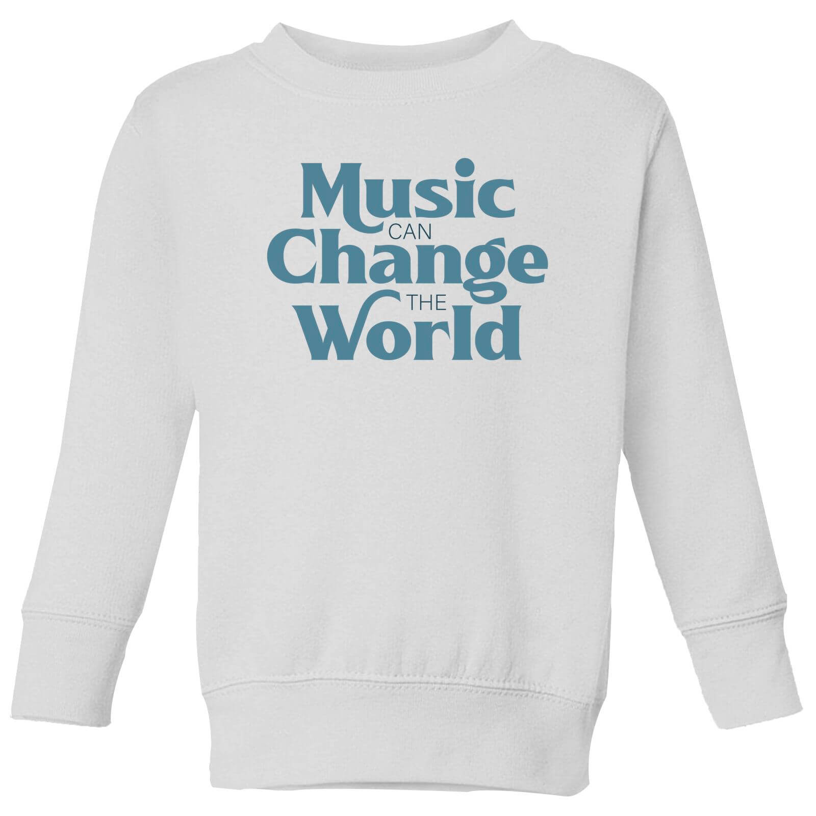 Music Can Change The World Kids' Sweatshirt - White - 3-4 Years - White