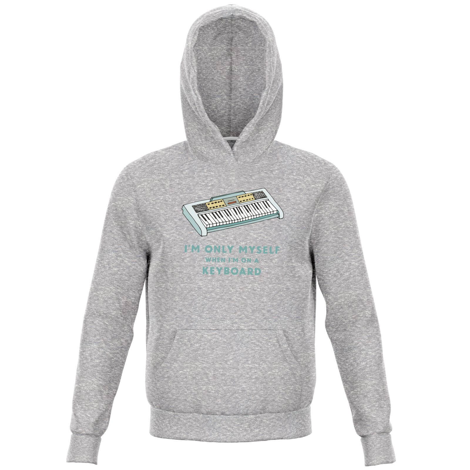 I'm Only Myself When I'm On A Keyboard Kids' Hoodie - Grey - 7-8 Years - Grey