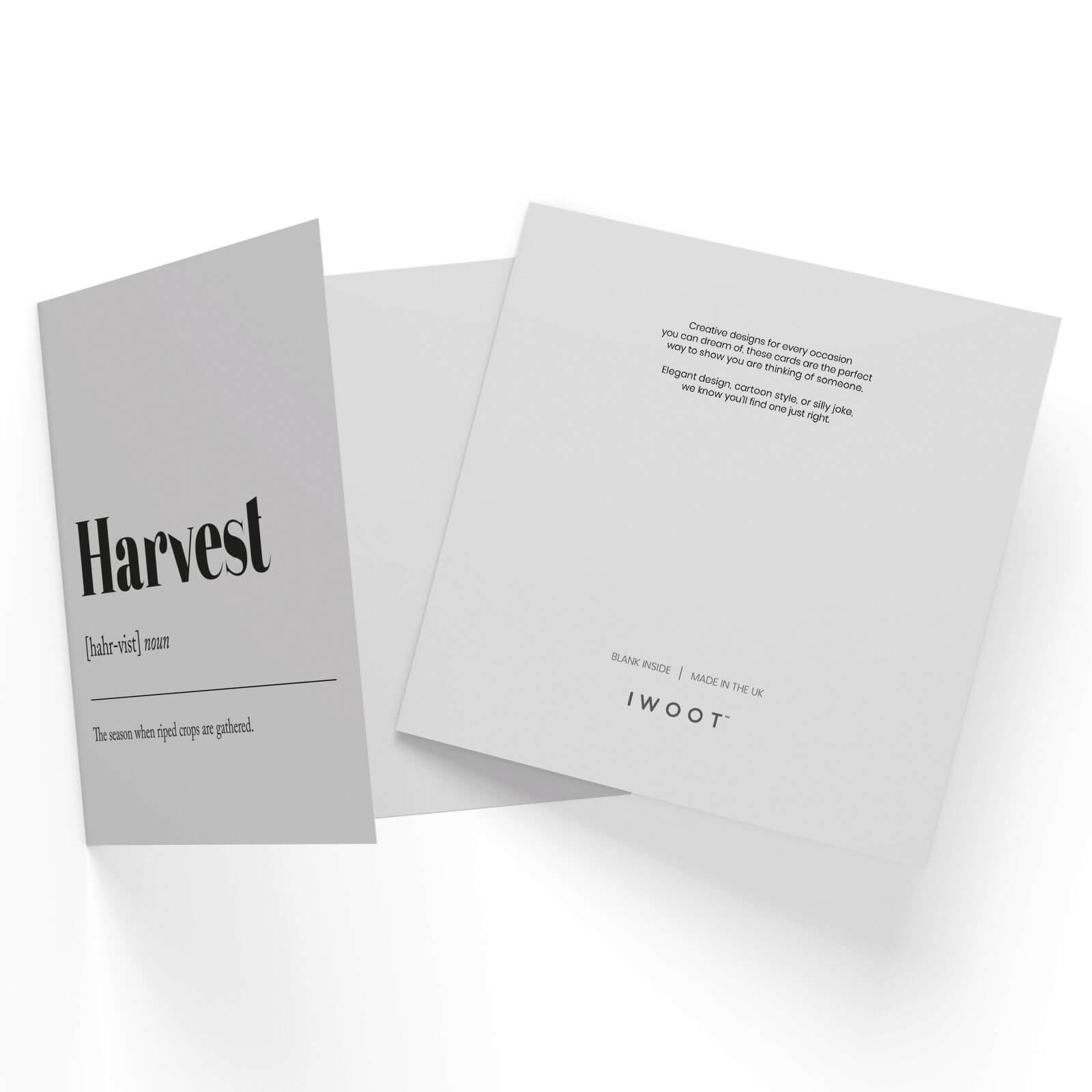 Harvest Square Greetings Card