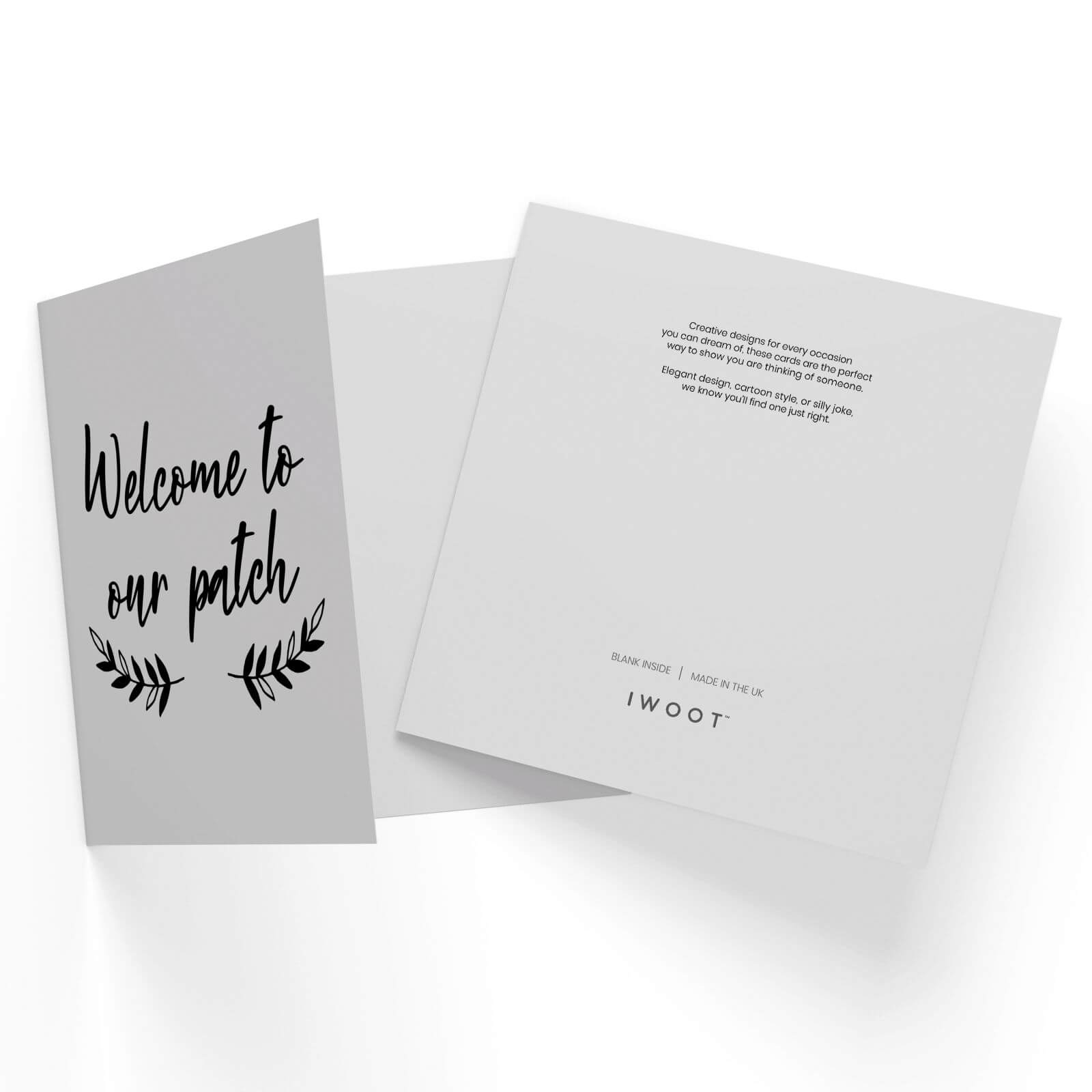 Welcome To Our Pumpkin Patch Square Greetings Card