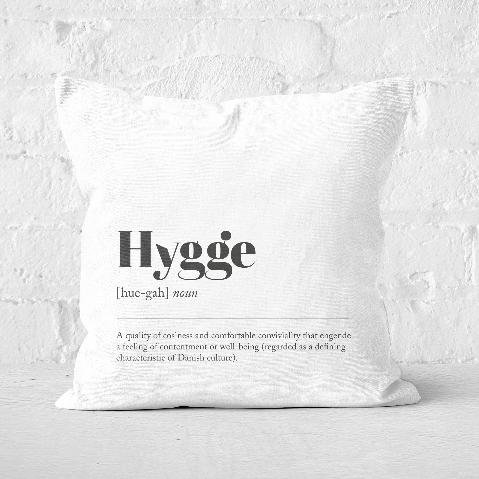 Hygge Definition Square Cushion - 60x60cm - Soft Touch