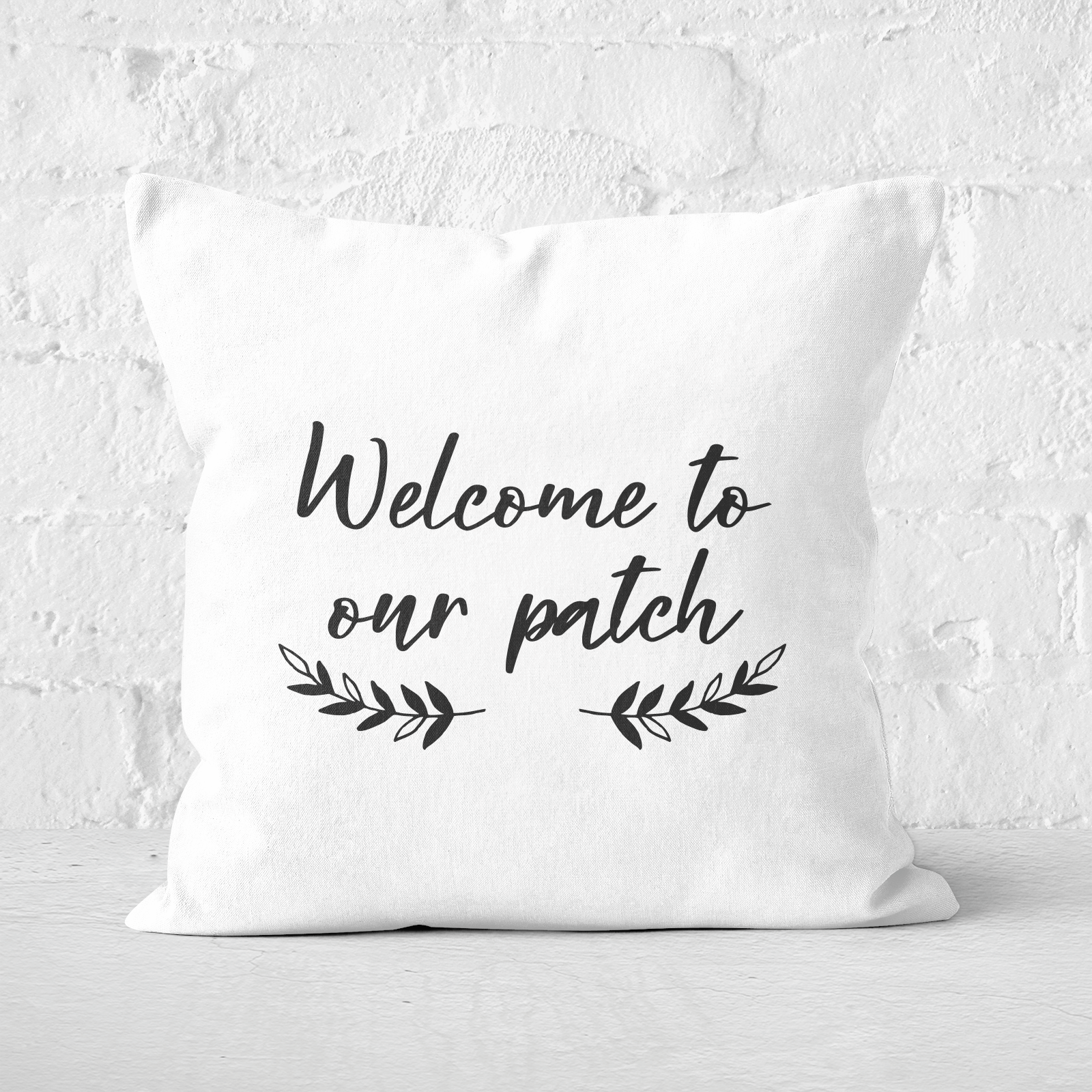 Welcome To Our Pumpkin Patch Square Cushion - 60x60cm - Soft Touch