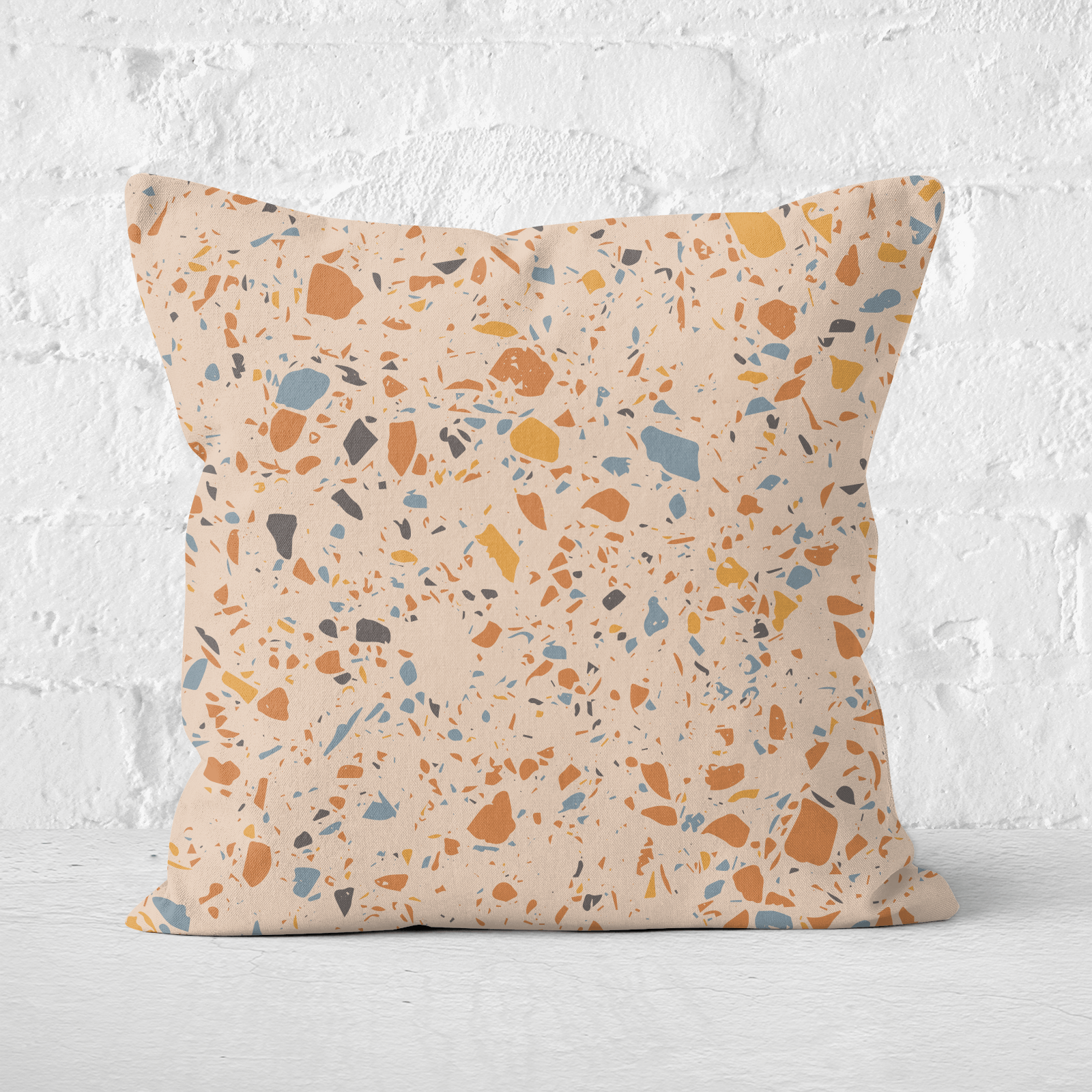 Autumn Terrazzo Square Cushion - 40x40cm - Soft Touch