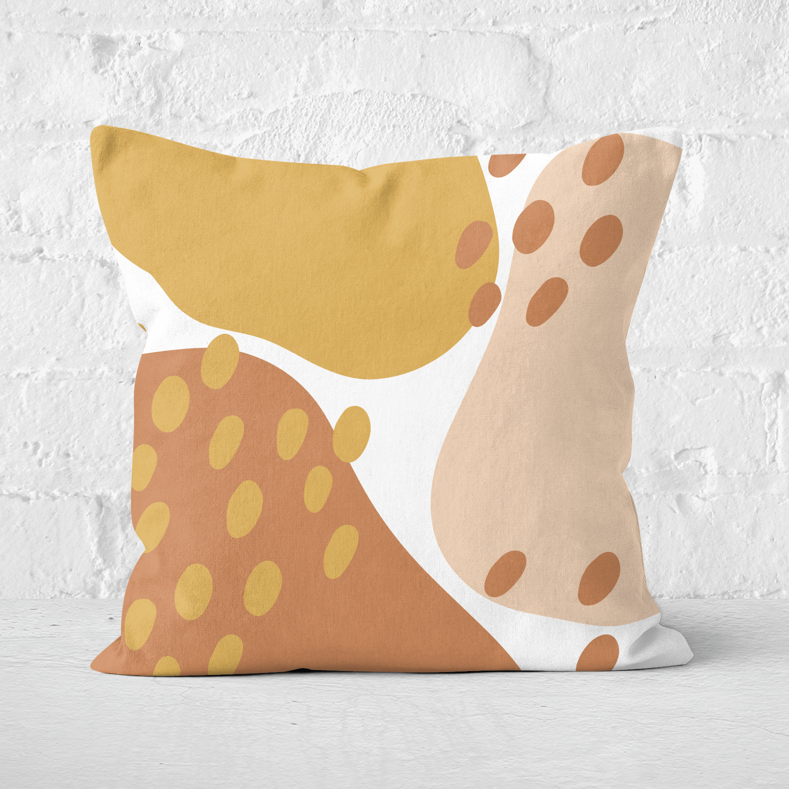 Autumn Spots Square Cushion - 50x50cm - Soft Touch