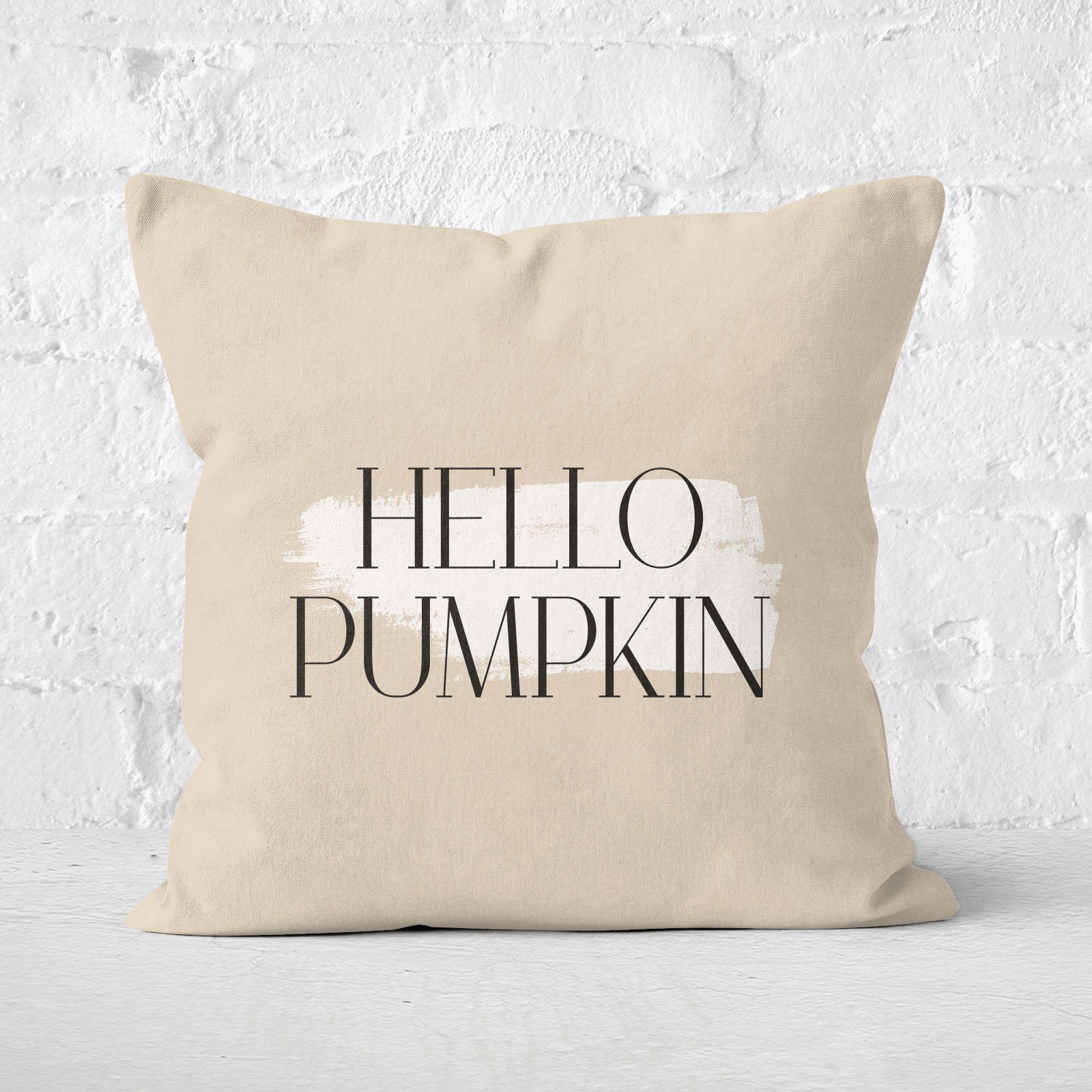 Hello Pumpkin Square Cushion - 60x60cm - Soft Touch