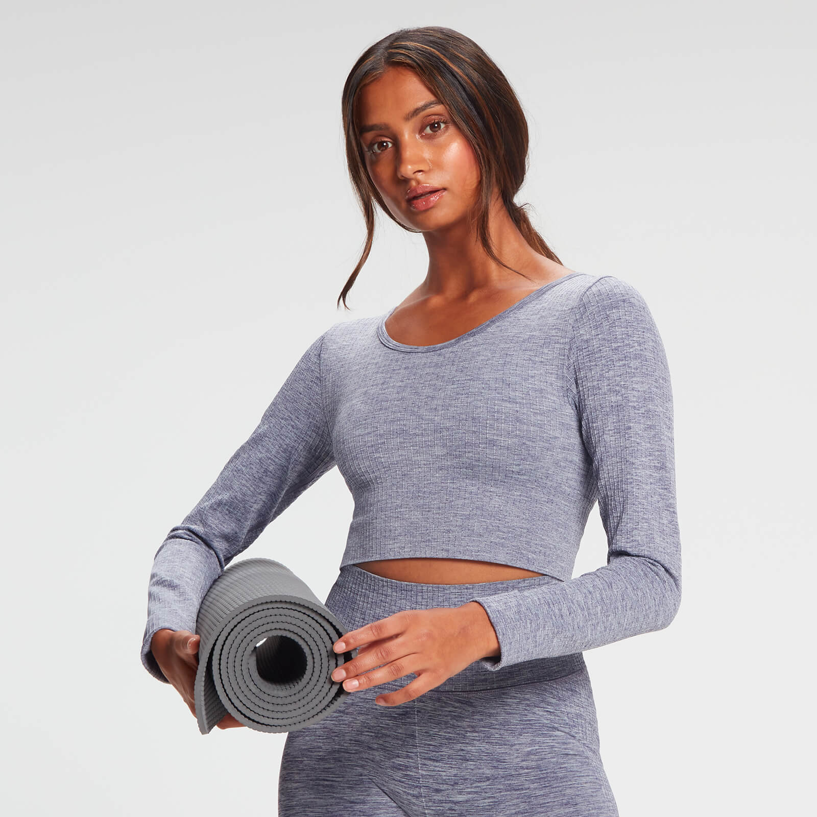 

MP Women's Composure Seamless Cropped Long Sleeved Top - Galaxy Blue - S