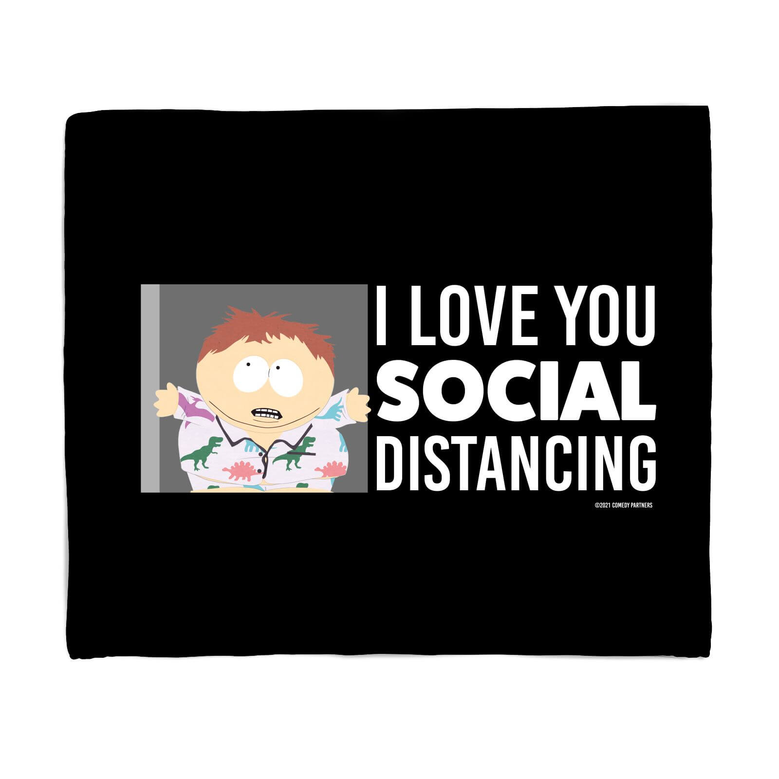 South Park I Love You Social Distancing Fleece Blanket - S