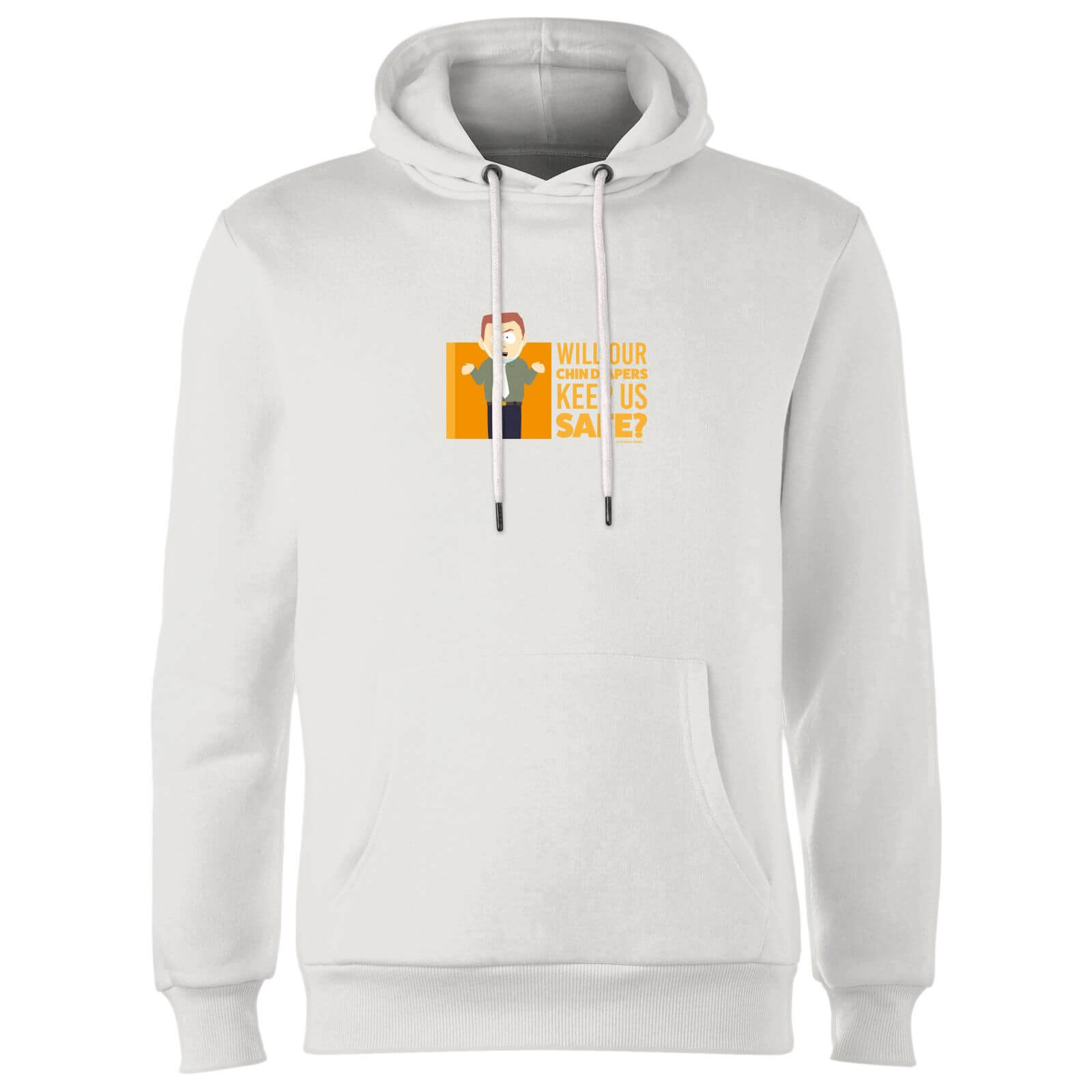 

South Park Chin Diapers Unisex Hoodie - White - M - Blanc