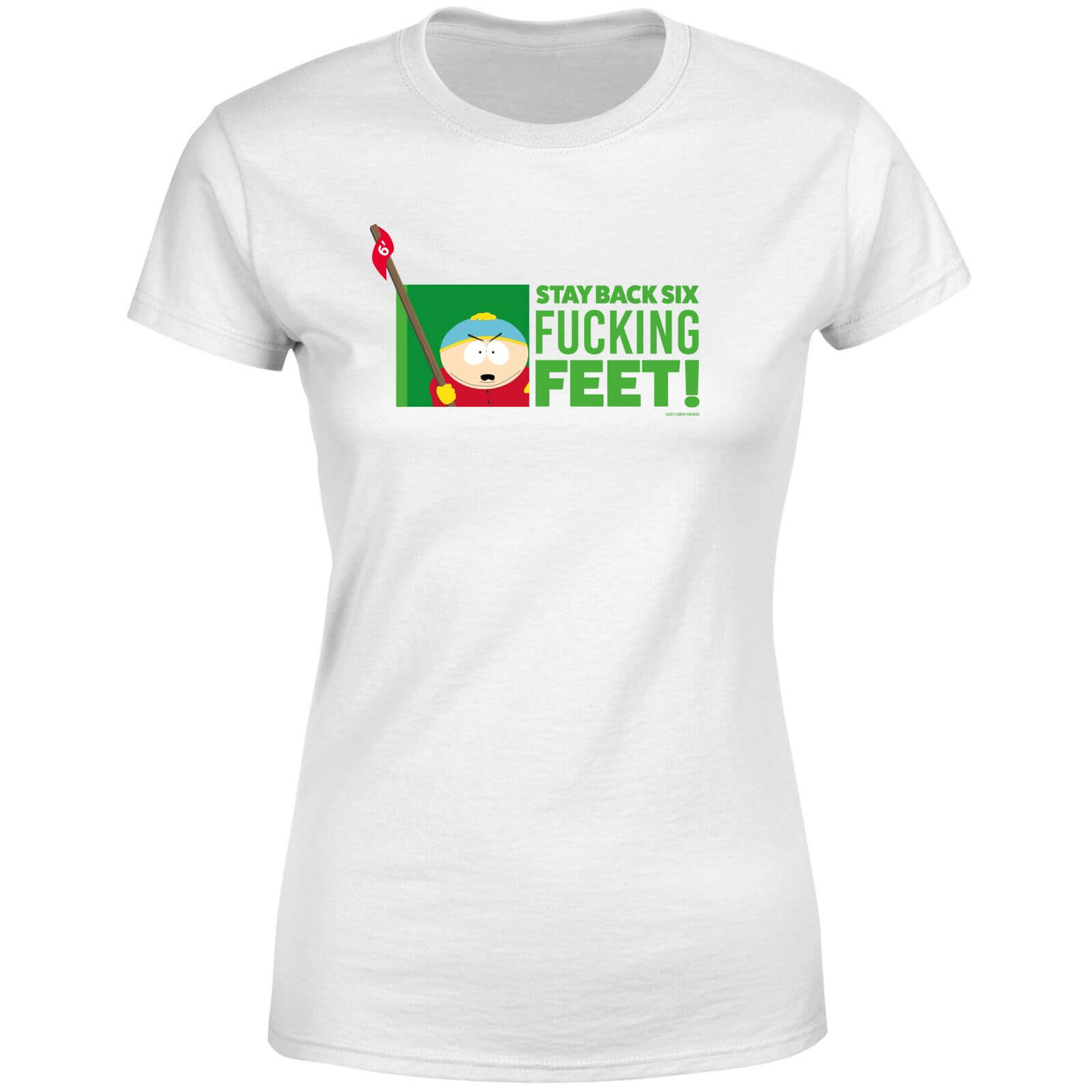 South Park Cartman Six Feet Women%27s T-Shirt - White - L - Weiß