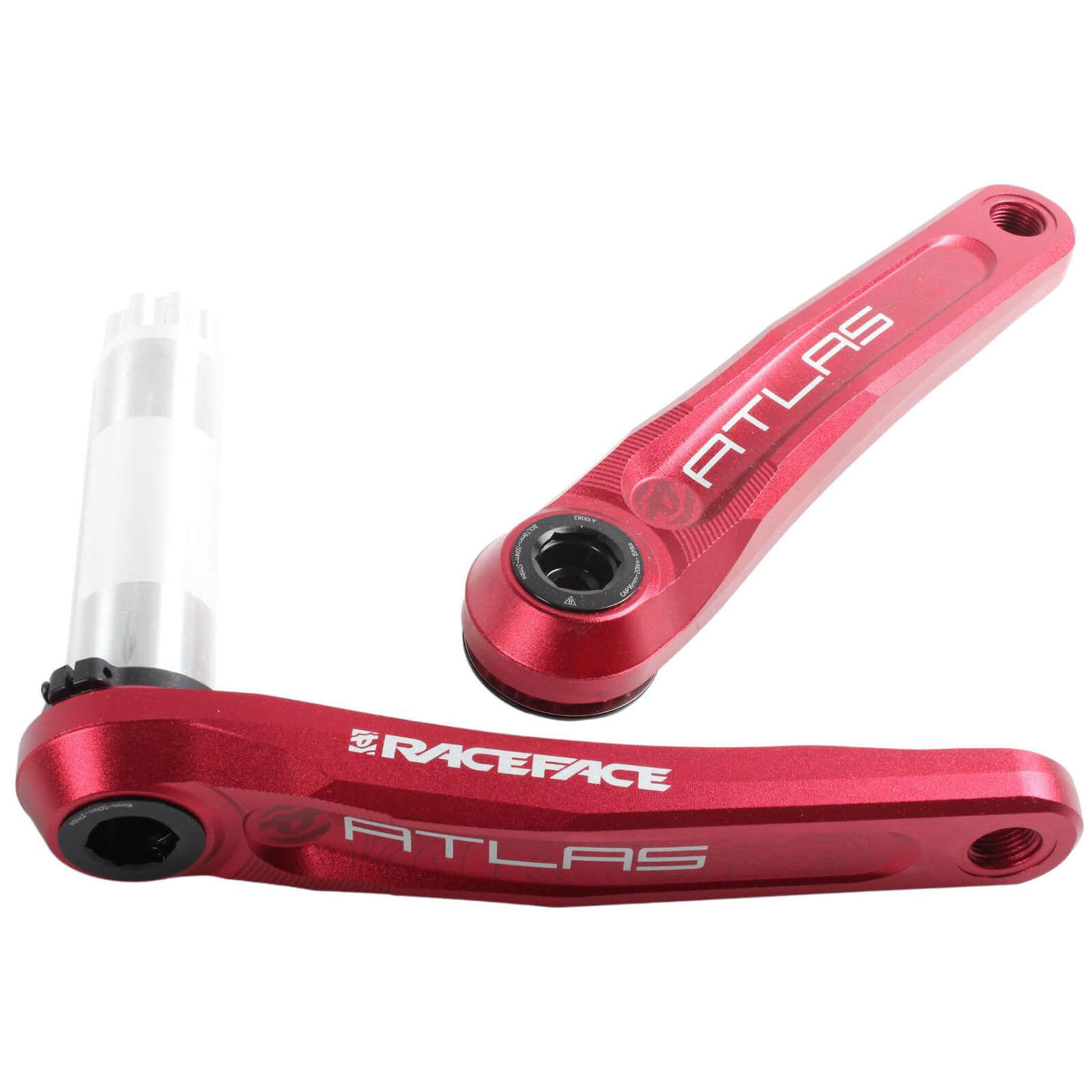 Race Face Atlas 30mm 83mm MTB Alloy Crank Arms - 165mm - Red