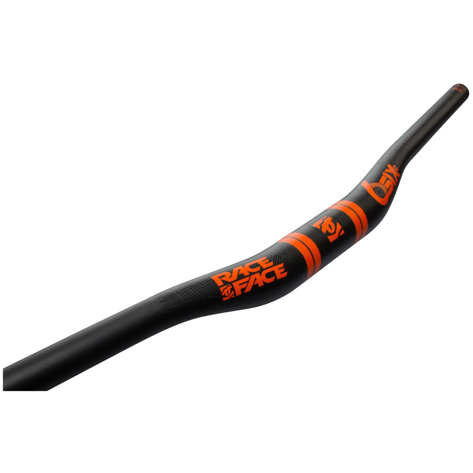 Race Face SixC 35mm Riser MTB Carbon Handlebars - 20mm Riser - Orange Logo