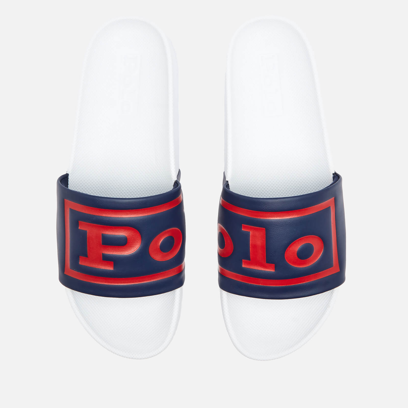 Polo Ralph Lauren Men's Cayson Slide Sandals - Newport Navy/Red/White - UK 7
