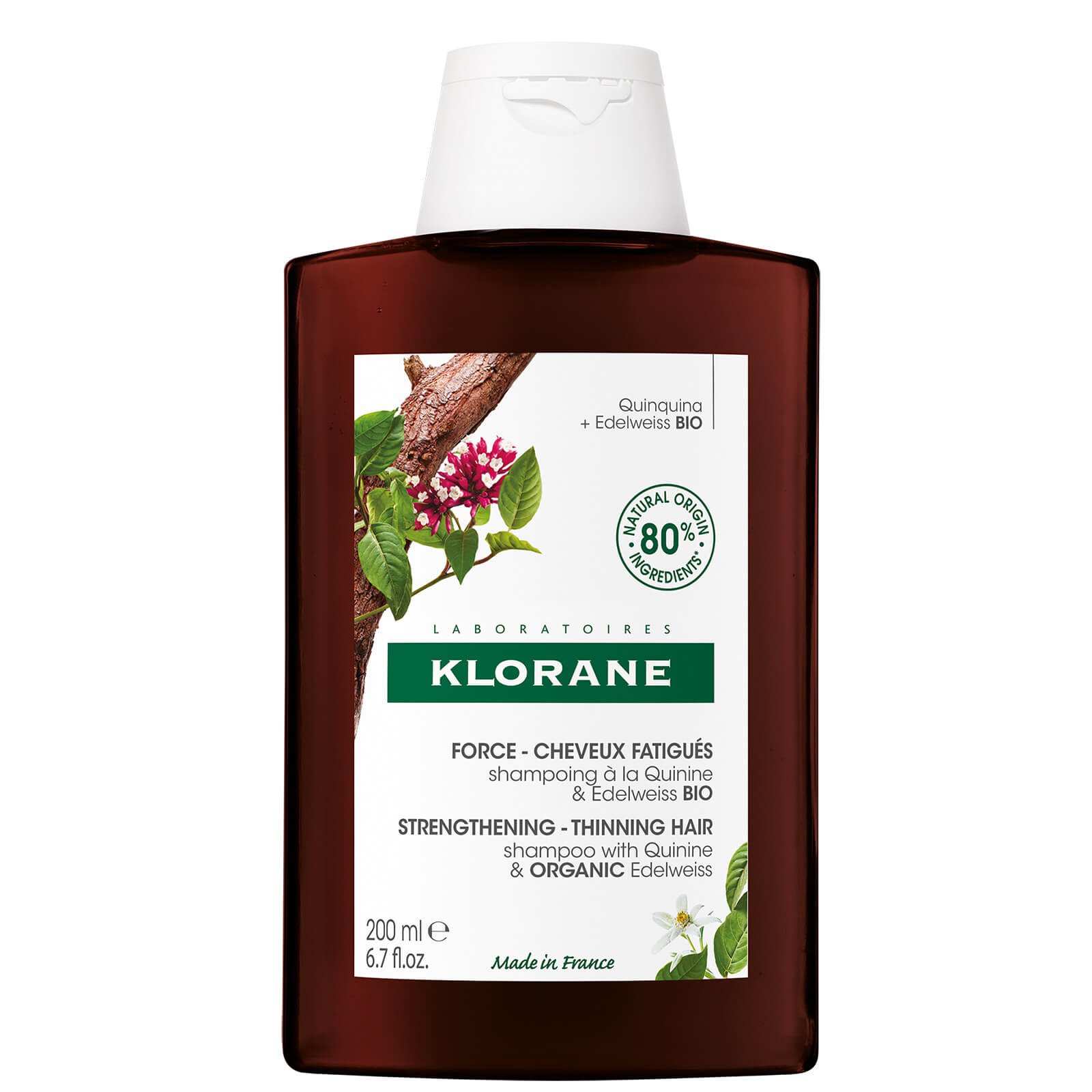 KLORANE Shampoo with Quinine and Organic Edelweiss 200ml