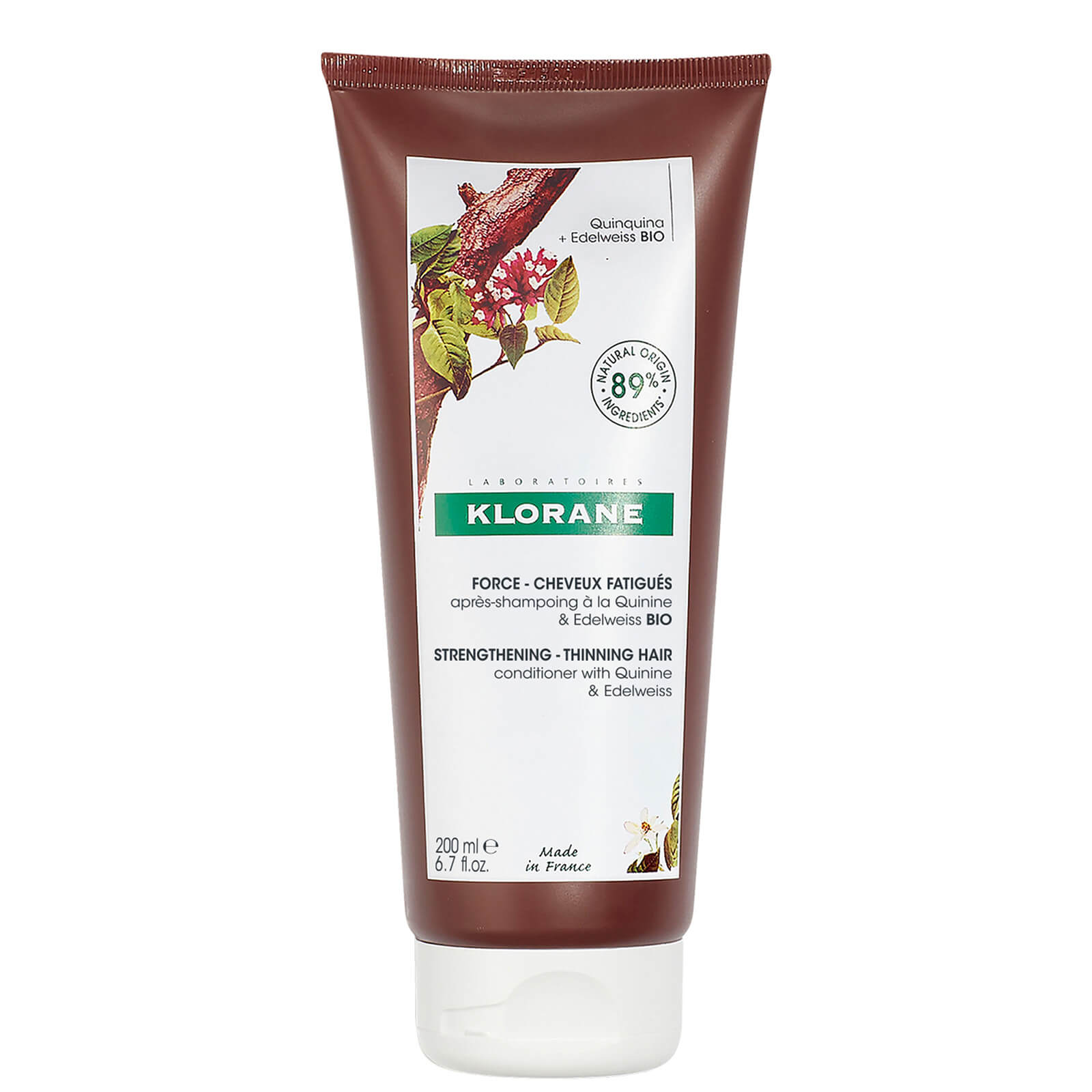KLORANE Strengthening Conditioner with Quinine and Organic Edelweiss for Thinning Hair 200ml lookfantastic.com imagine