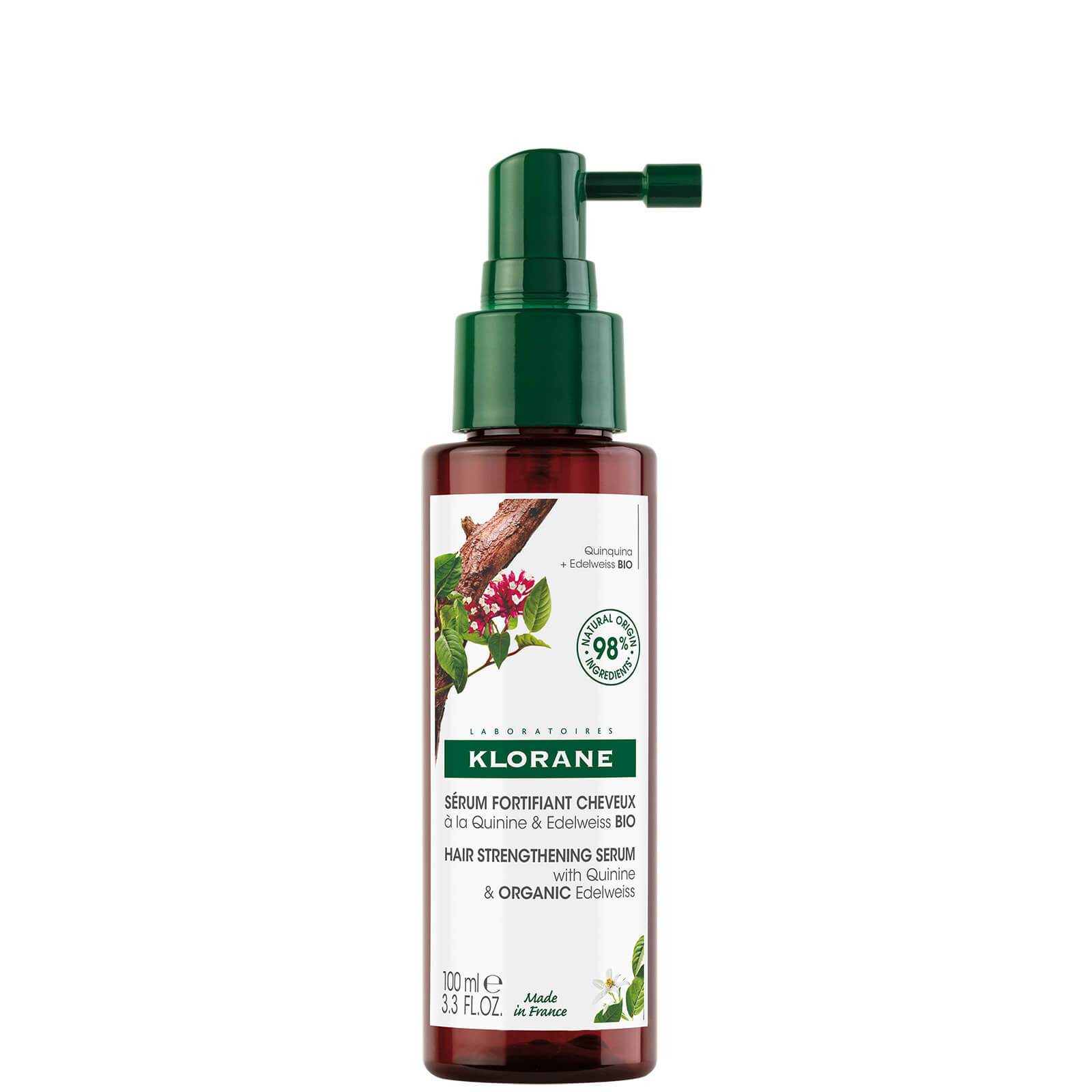 KLORANE Hair Strengthening Serum with Quinine and Organic Edelweiss 100ml