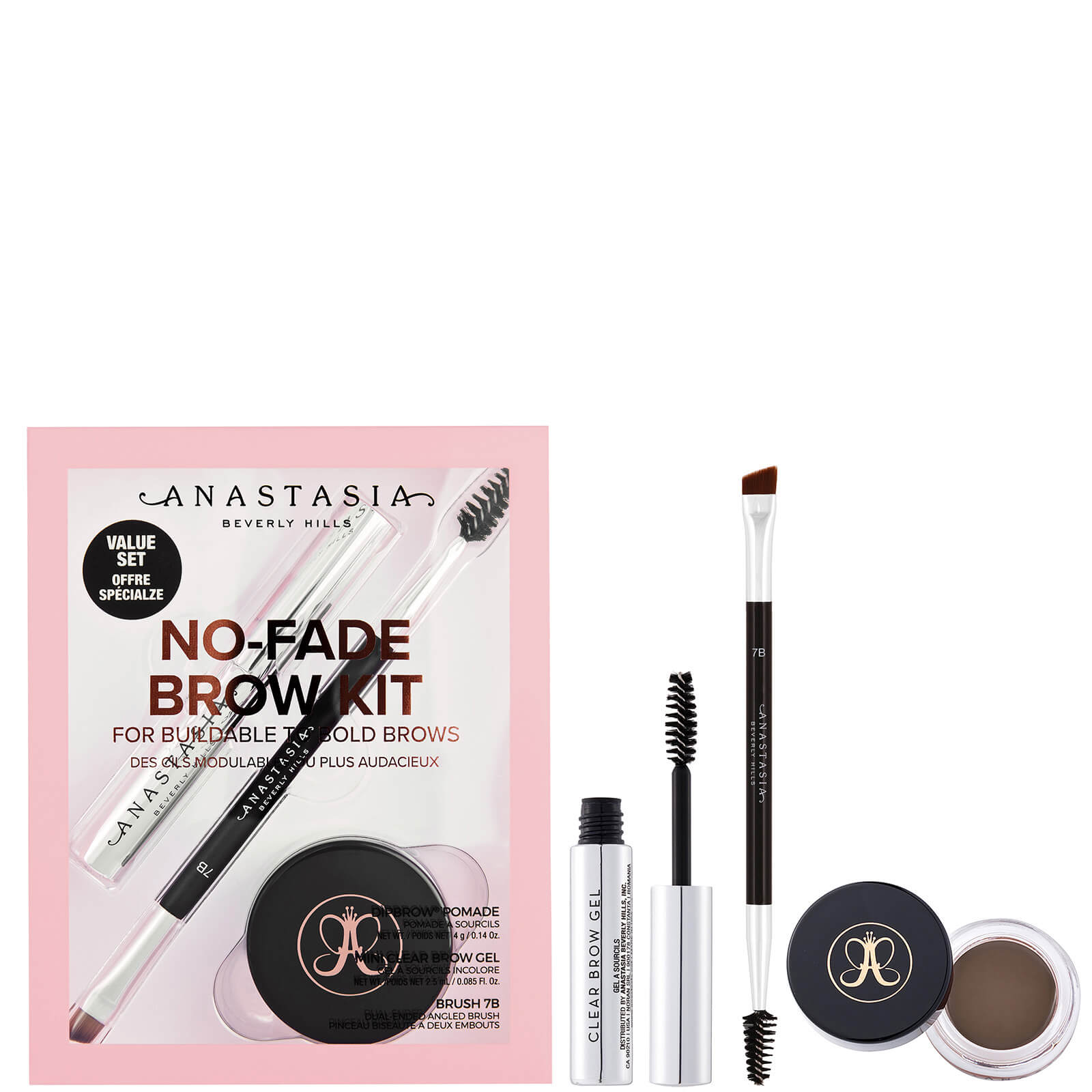 

Anastasia Beverly Hills No-Fade Brow Kit 9.5g (Various Shades) - Medium Brown