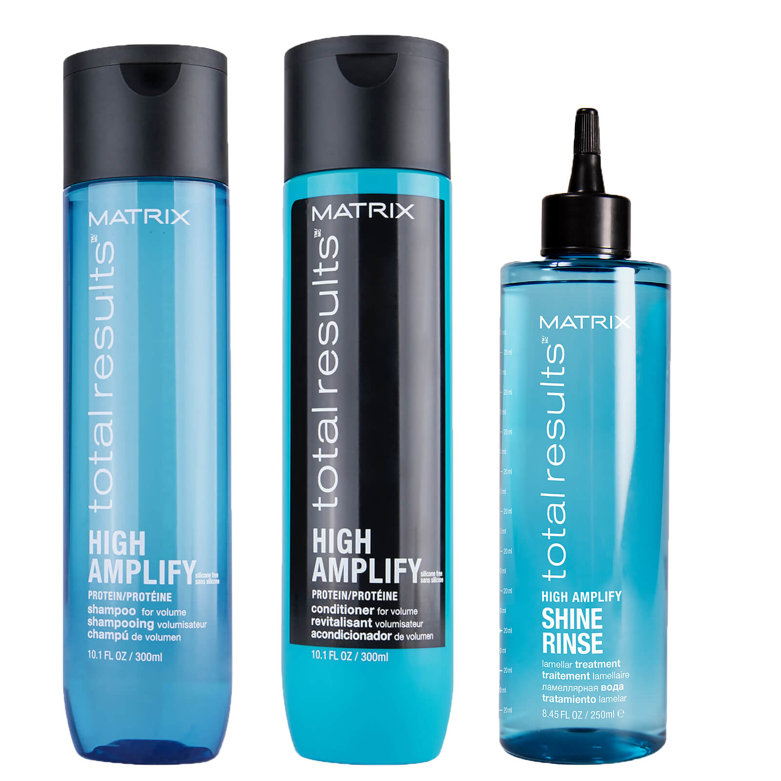 Matrix Total Results Volumising High Amplify Shampoo, Conditioner and Lamellar Treatment for Fine an