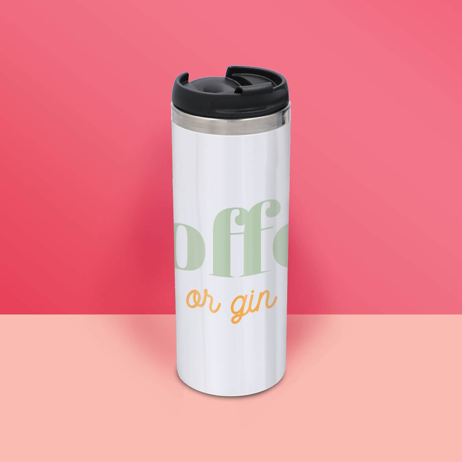 Coffee Or Gin Stainless Steel Thermo Travel Mug