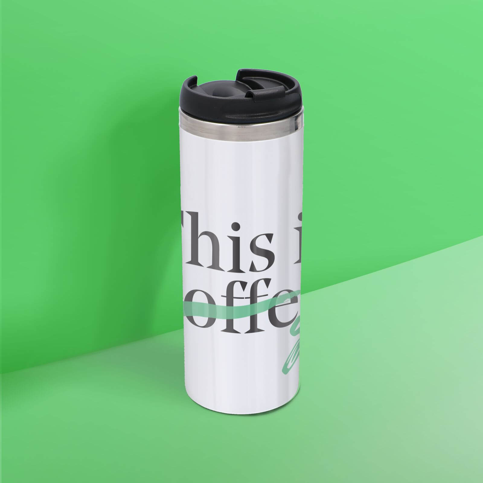 This Is Coffee Stainless Steel Thermo Travel Mug