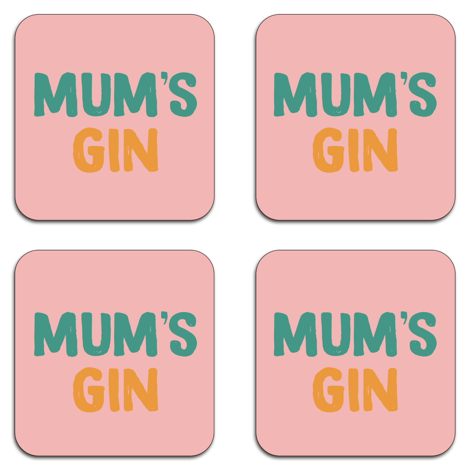Mum's Gin Coaster Set