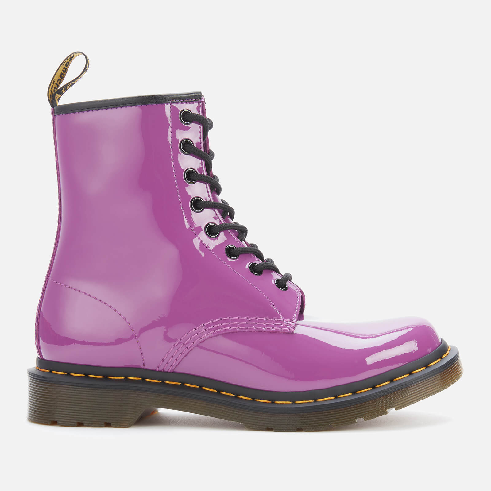 Dr. Martens Women's 1460 Patent Lamper 8-Eye Boots - Bright Purple - UK 3