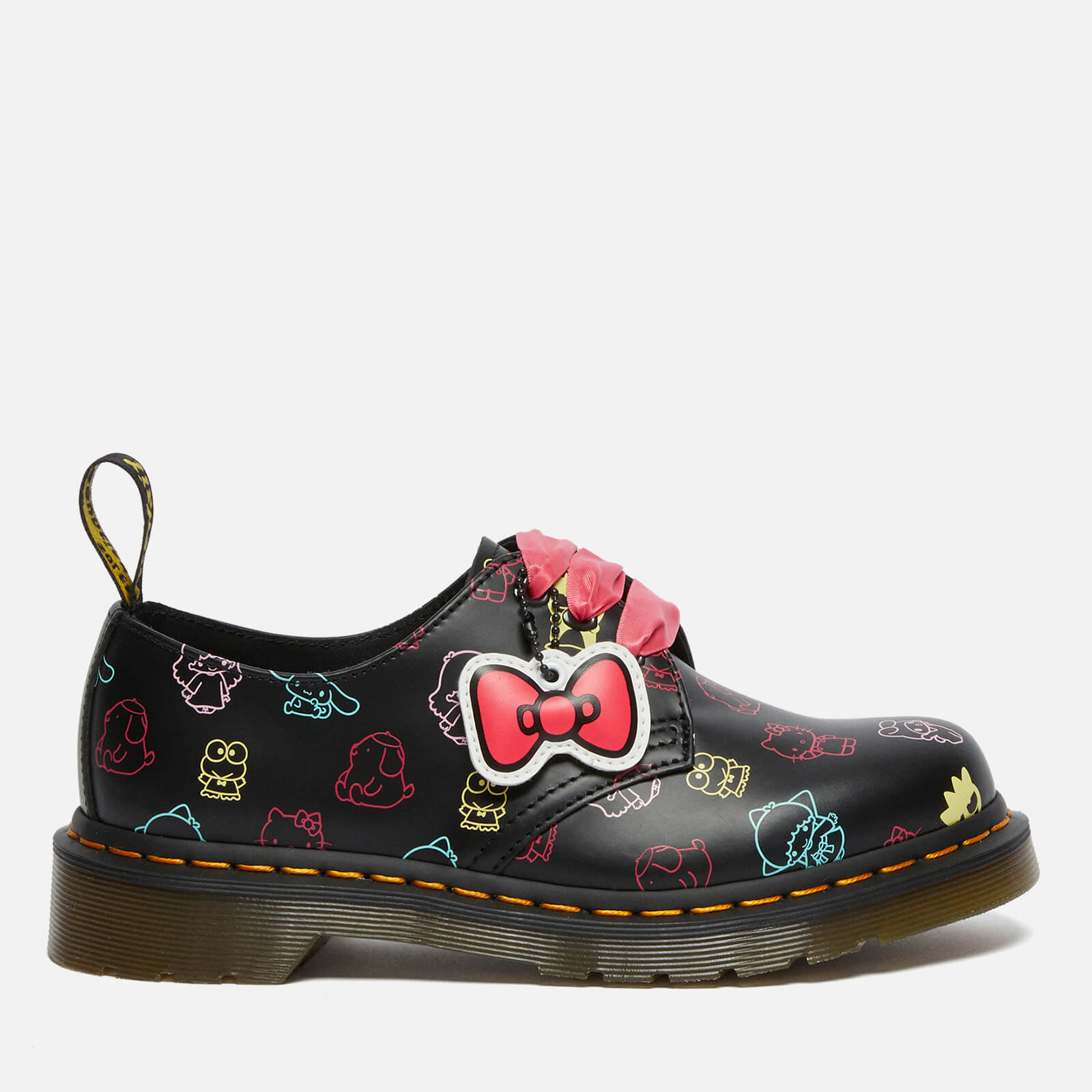 Dr. Martens X Hello Kitty Women's 1461 Leather 3-Eye Shoes - Black - UK 3