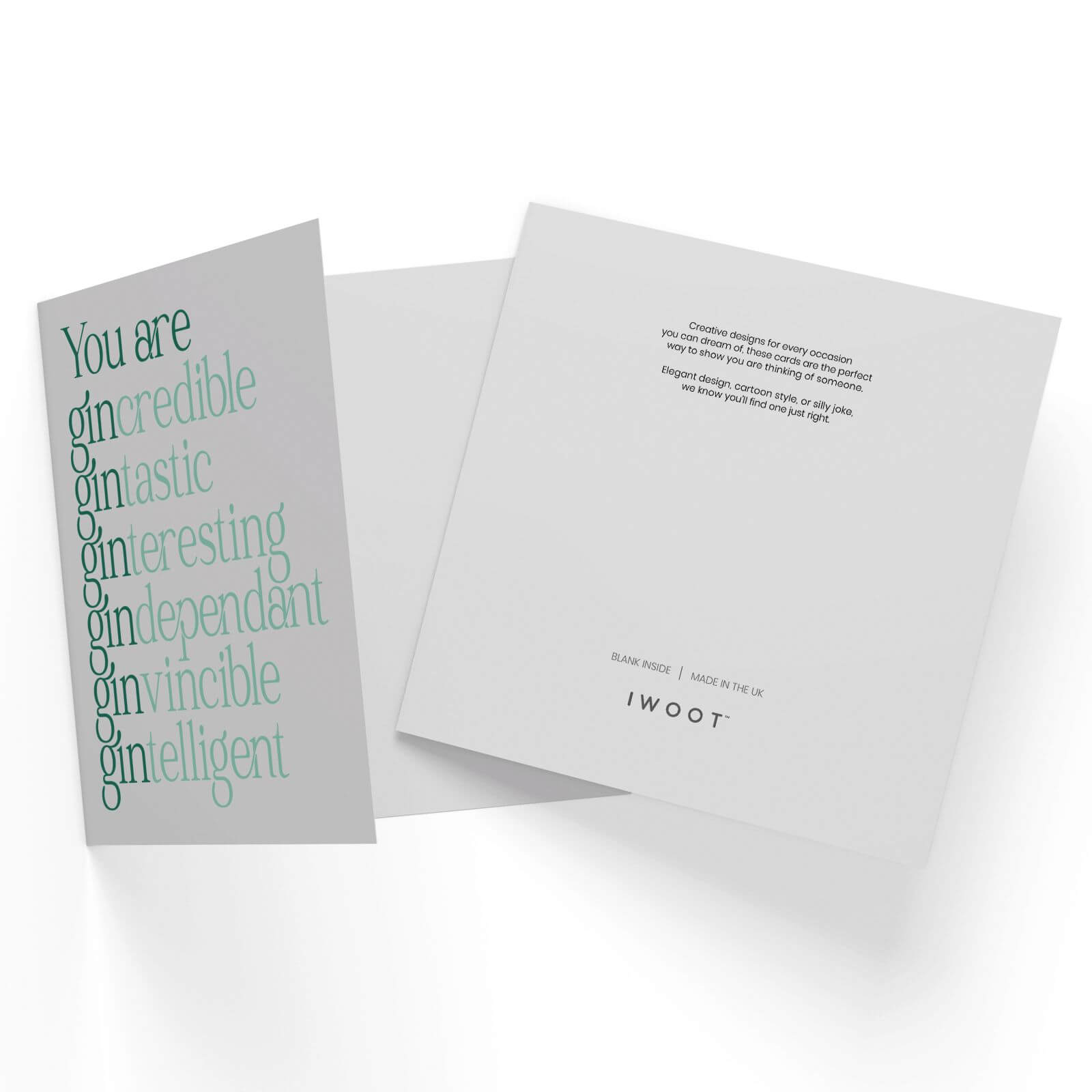 You Are Gin Credible Square Greetings Card (14.8cm x 14.8cm)