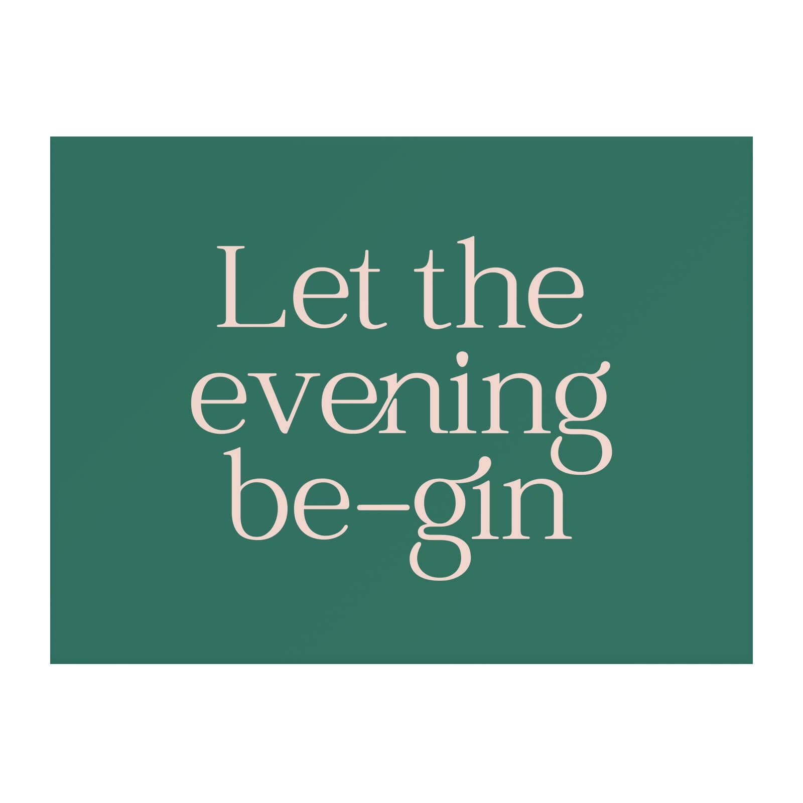 Let The Evening Be Gin Chopping Board