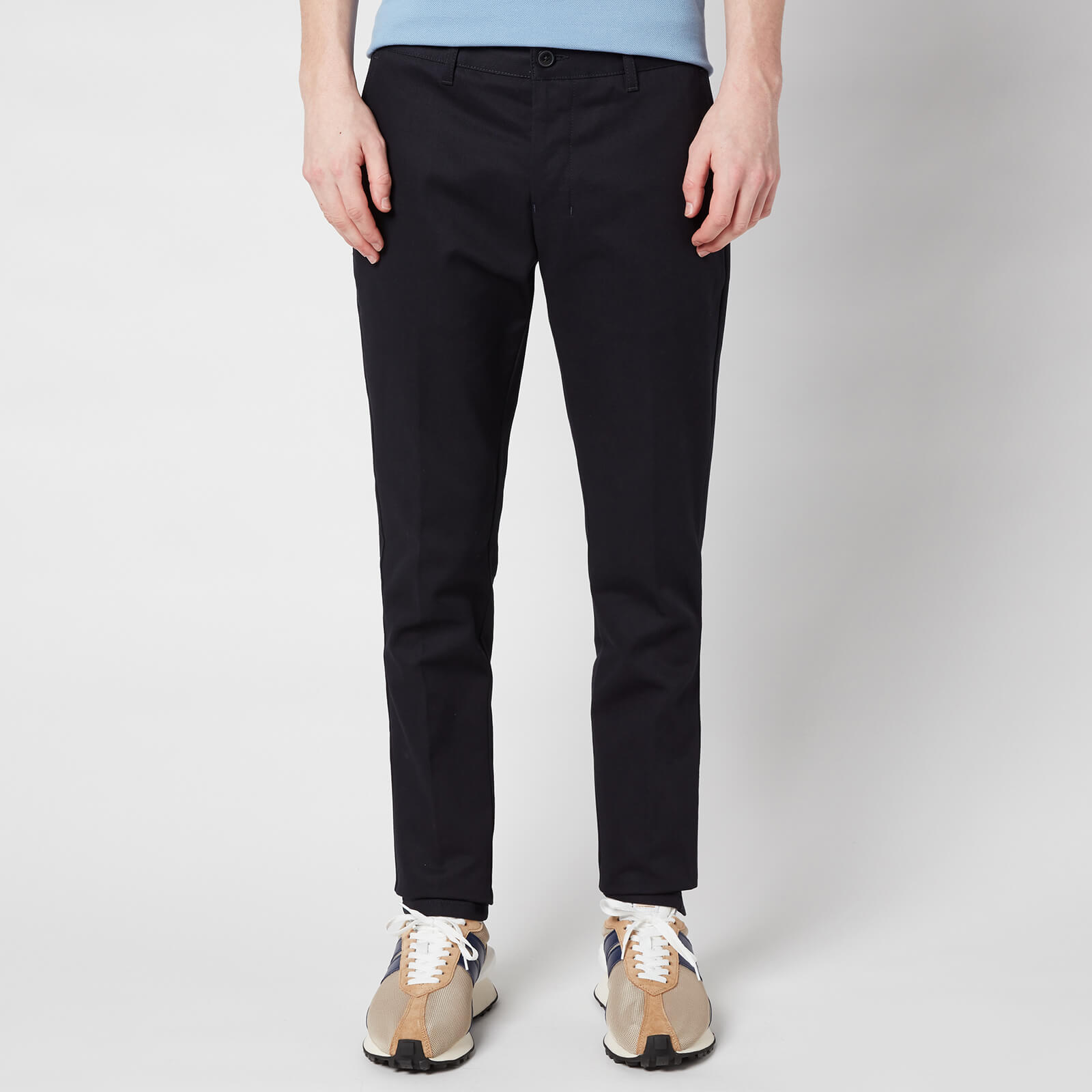 AMI Men's Cigarette Fit Chinos - Navy - L