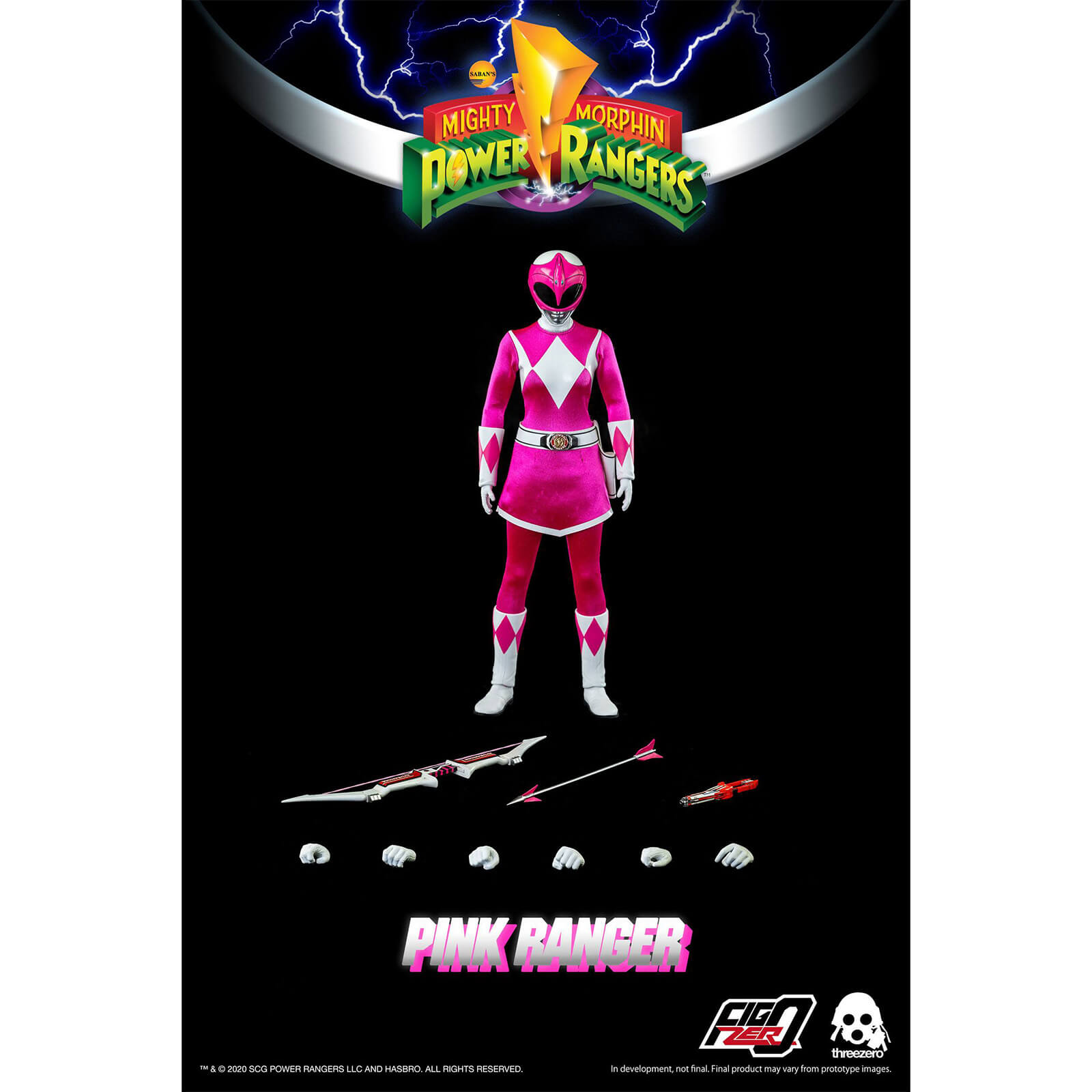 ThreeZero 1:6 Pink Ranger Action Figure