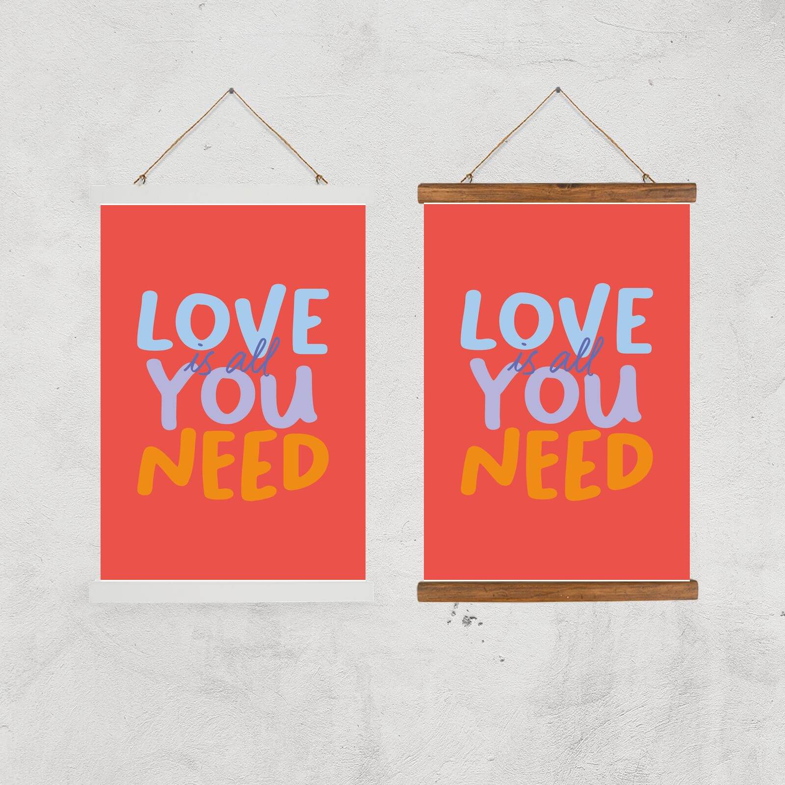 Love Is All You Need Giclee Art Print - A2 - Black Frame