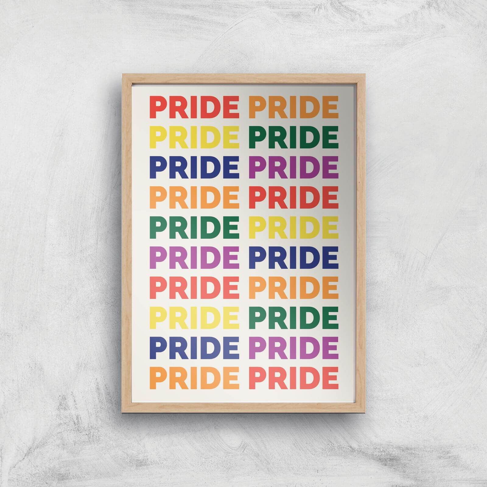 Pride Giclee Art Print - A4 - Wooden Frame