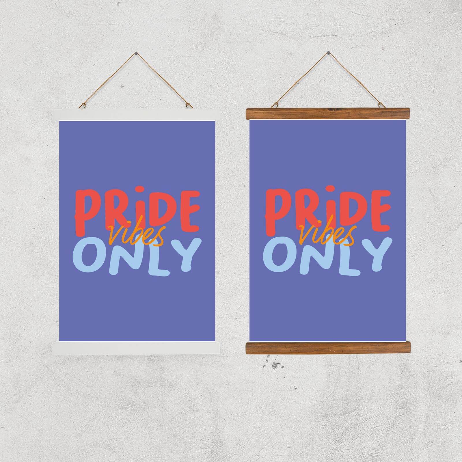 Pride Vibes Only Giclee Art Print - A2 - Black Frame