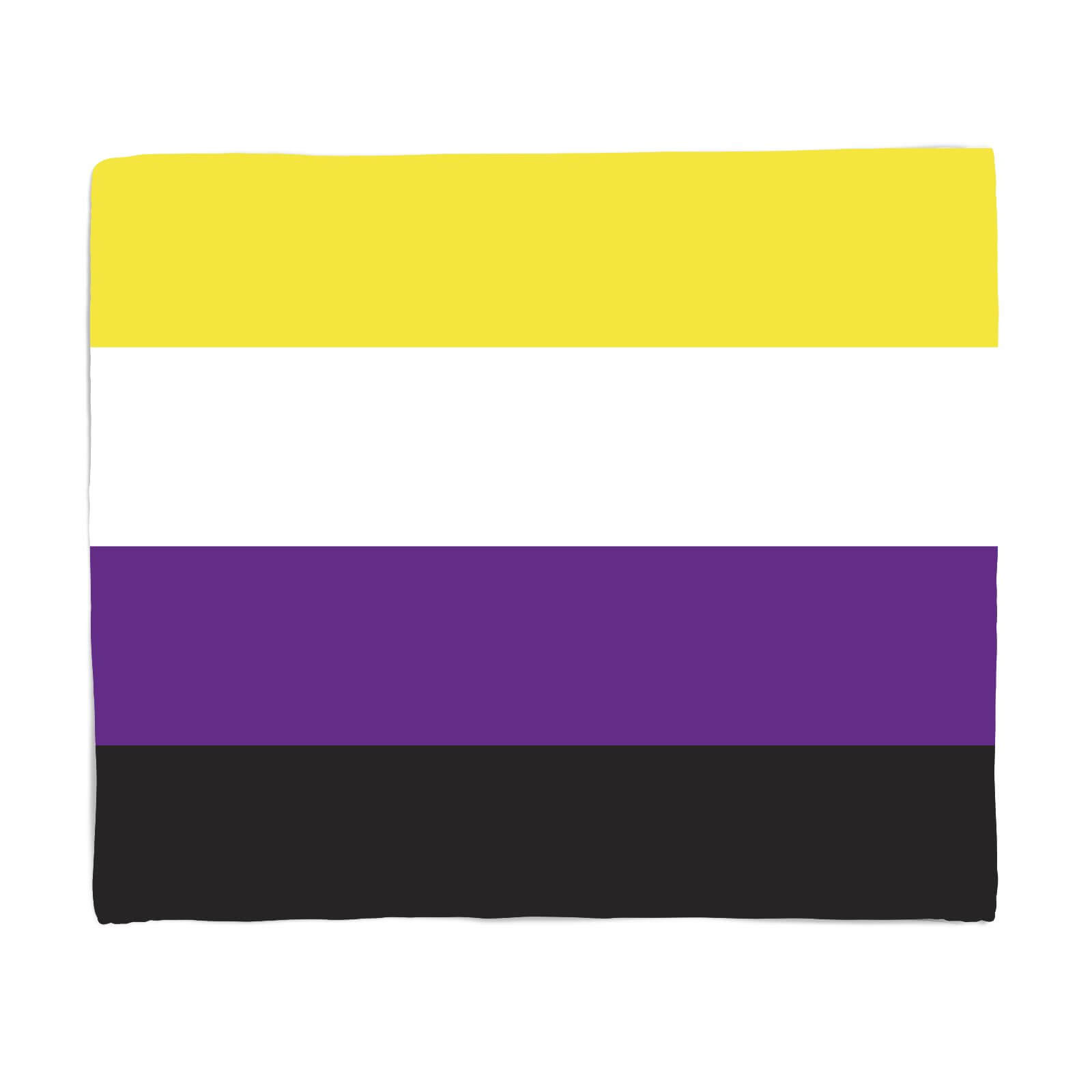 Non Binary Flag Fleece Blanket