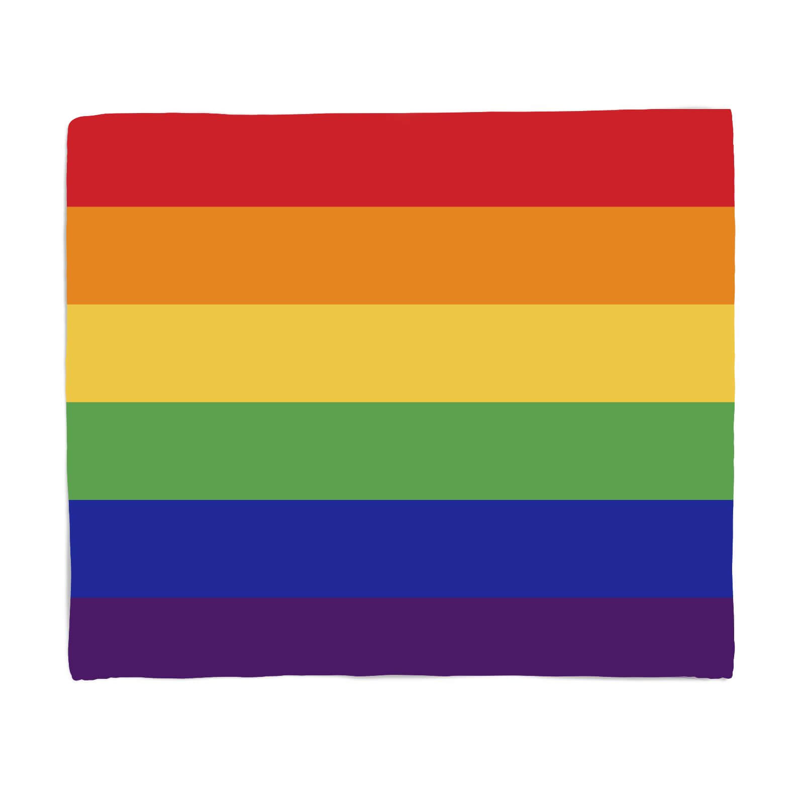 Rainbow Pride Flag Fleece Blanket