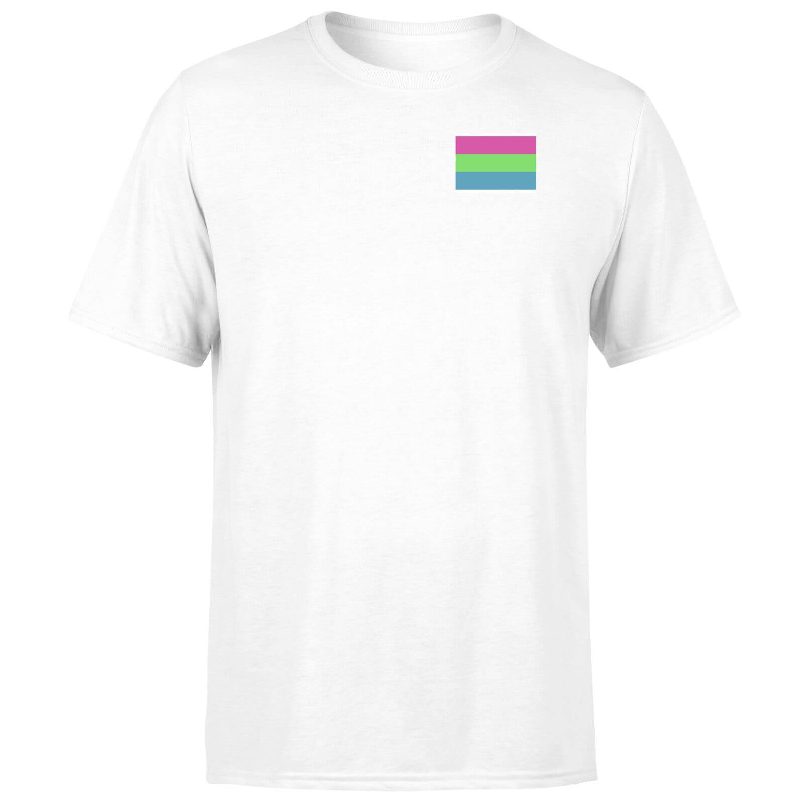 Polysexual Flag T-Shirt - White - XS - White