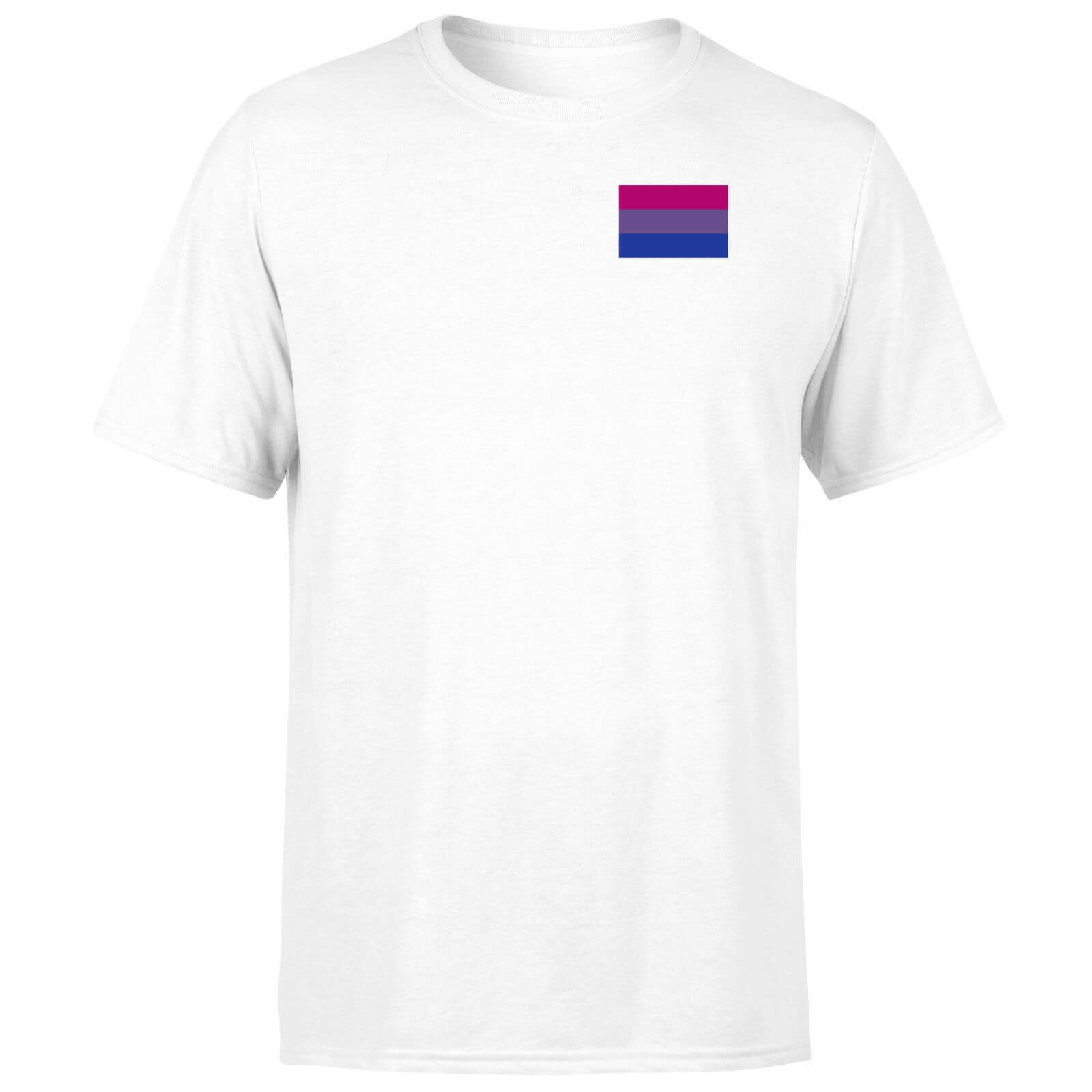 Bisexual Flag T-Shirt - White - XS - White