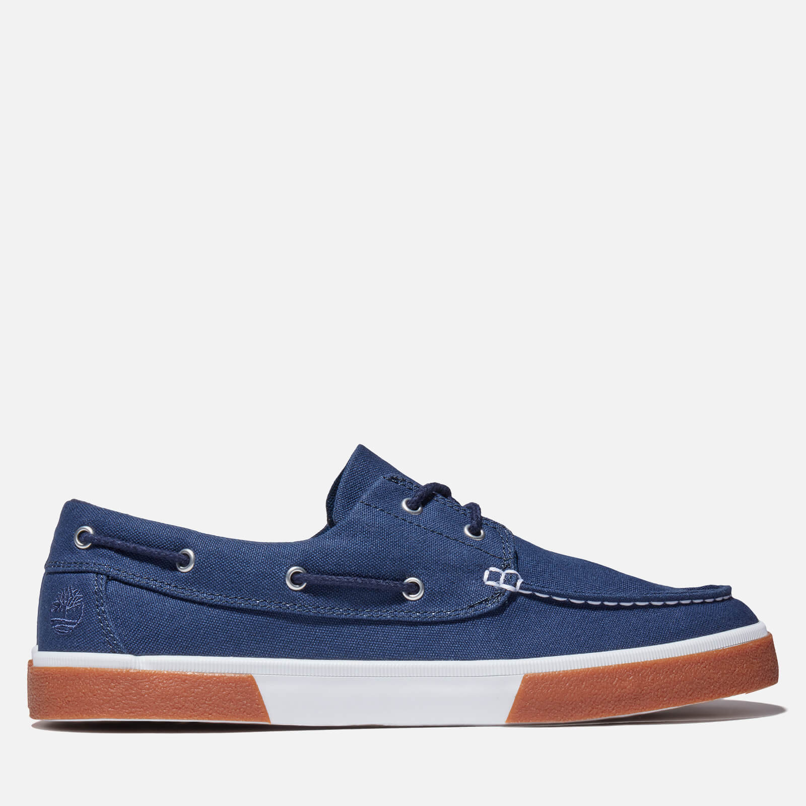 Timberland Men's Union Wharf Canvas Boat Shoes - Navy - UK 7