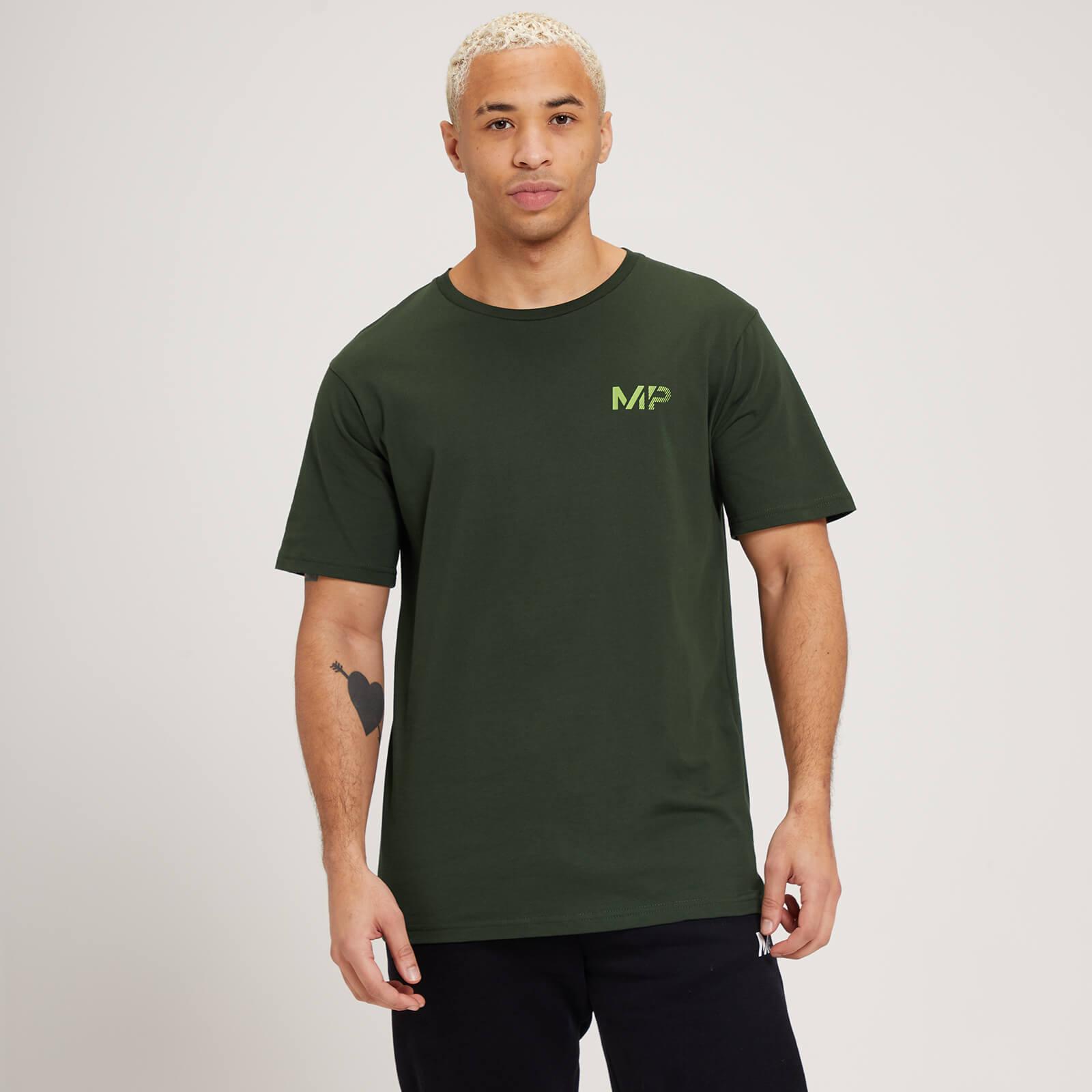 MP Men's Fade Graphic Short Sleeve T-Shirt - Dark Green - XS