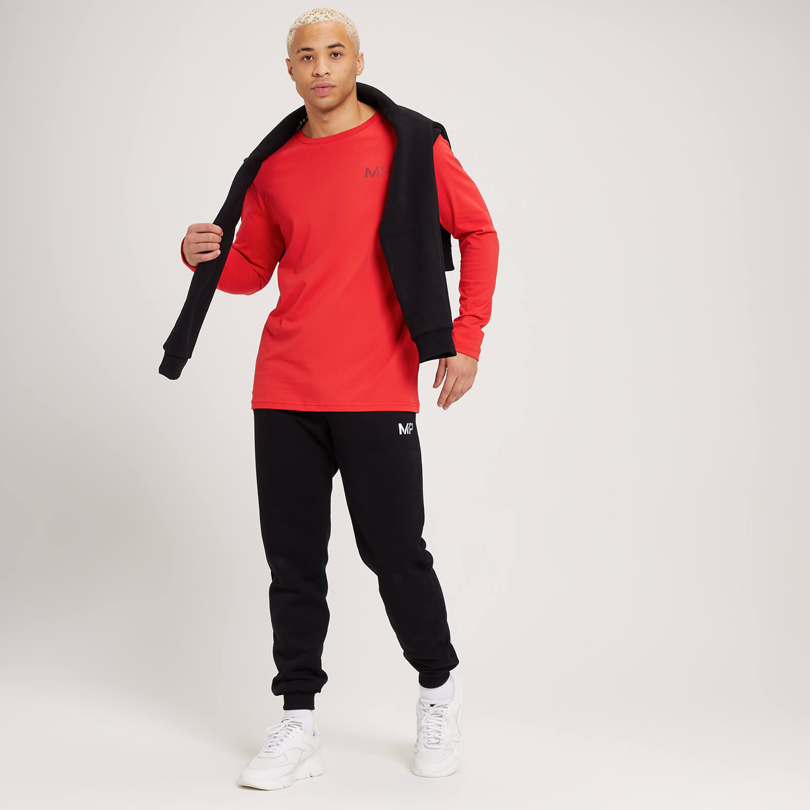 5060746487126 - Herren Fade-Grafik Langarm-Trainingsshirt — Danger - XS
