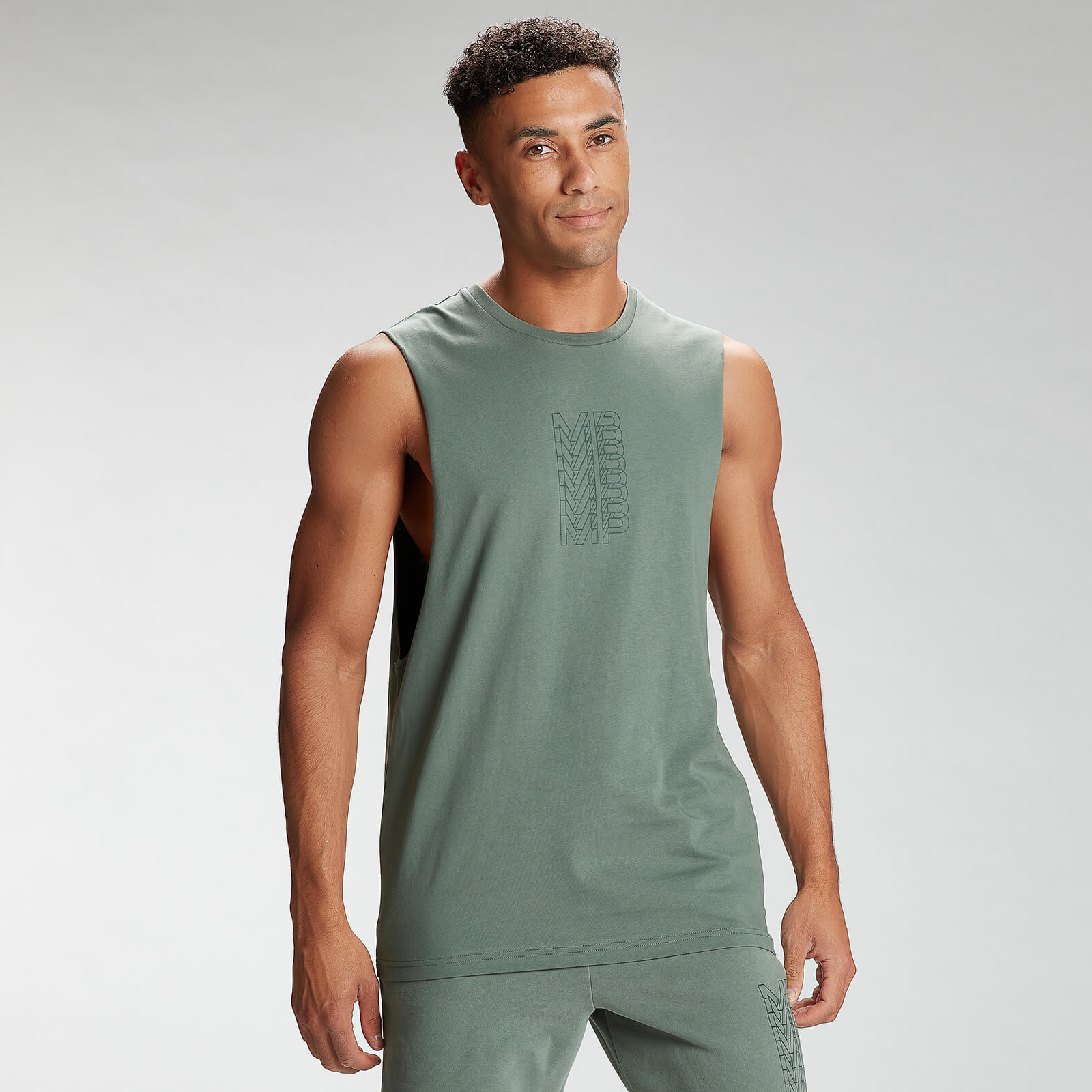 

MP Men's Repeat MP Graphic Tank Top - Cactus - L