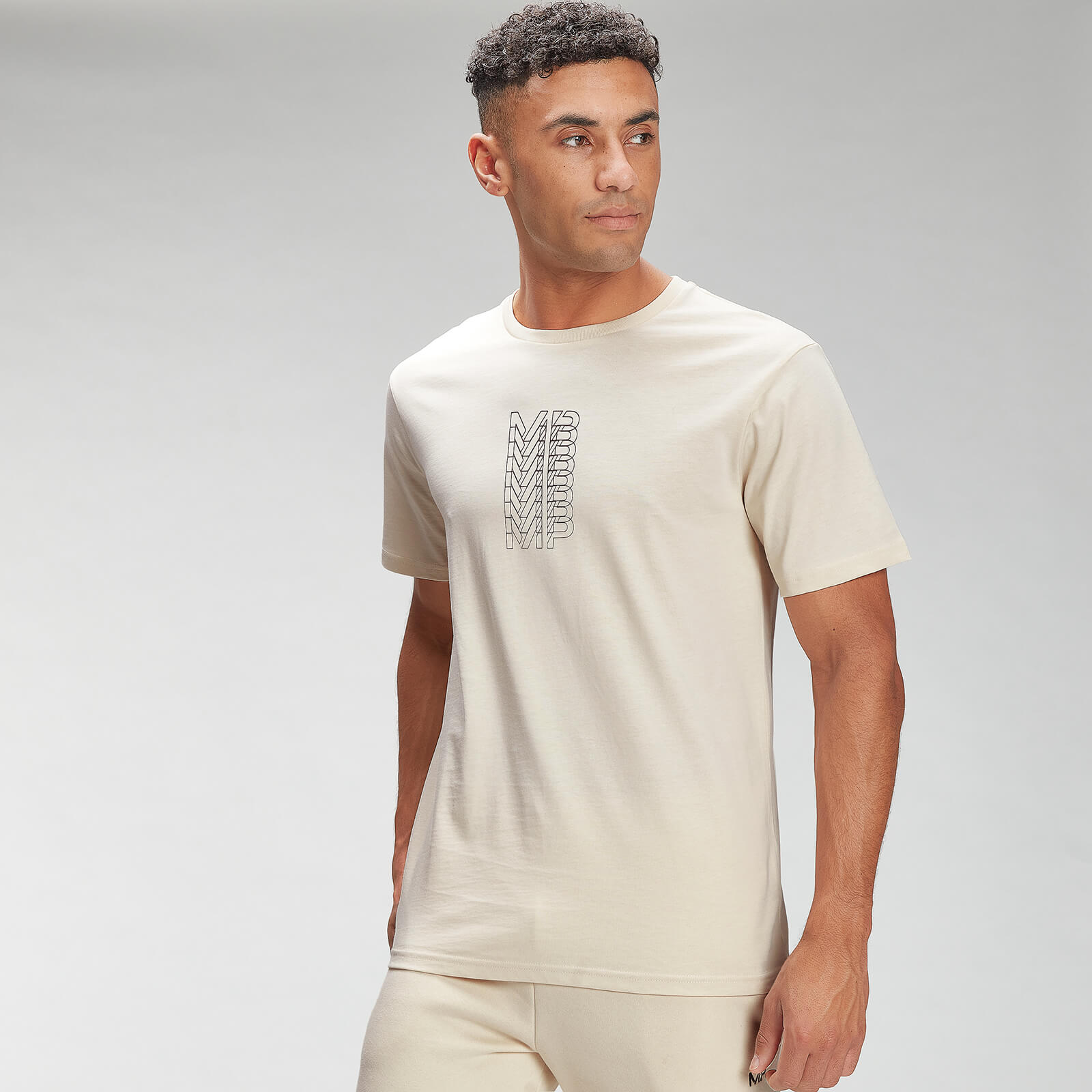 

MP Men's Repeat MP Graphic Short Sleeve T-Shirt - Ecru - XXXL