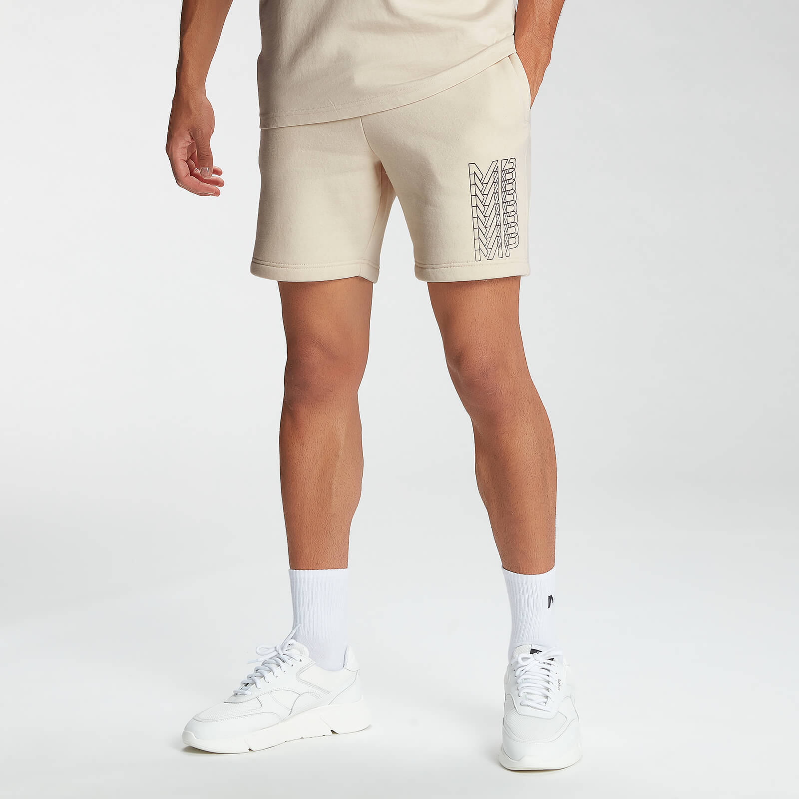 

MP Men's Repeat MP Graphic Shorts - Ecru - XXXL