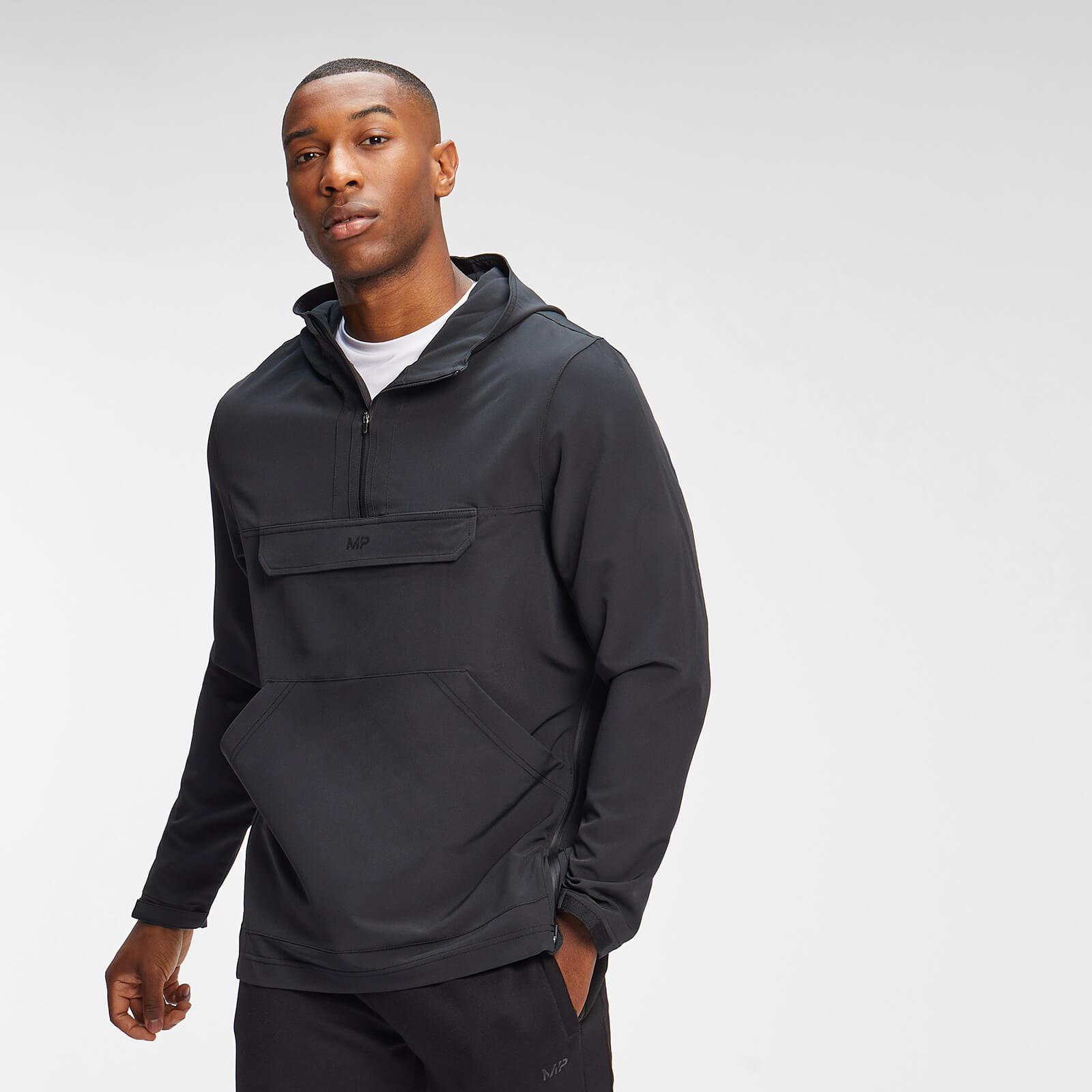 MP Men's Hooded Cagoule - Black - XS