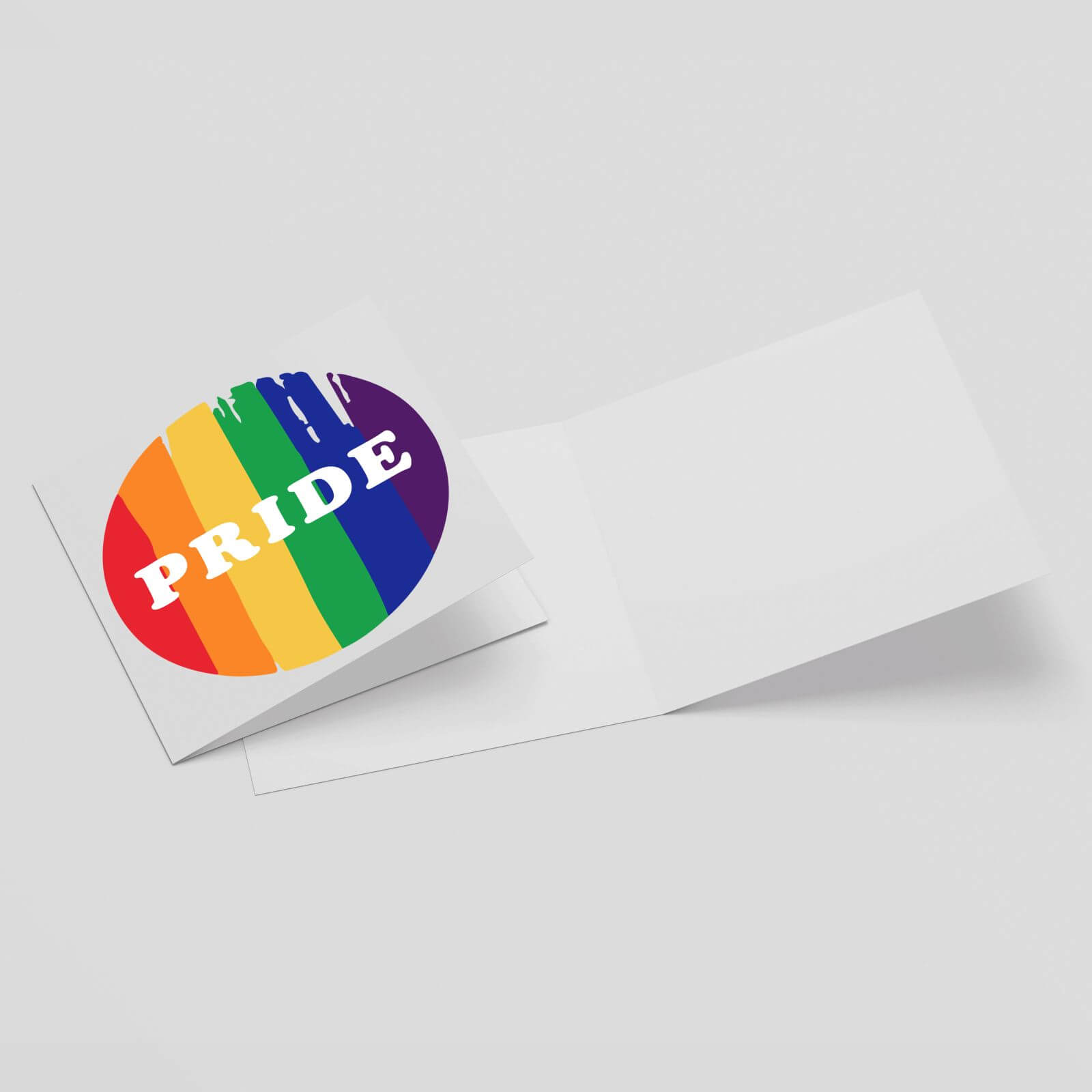 Pride Badge Square Greetings Card (14.8cm x 14.8cm)