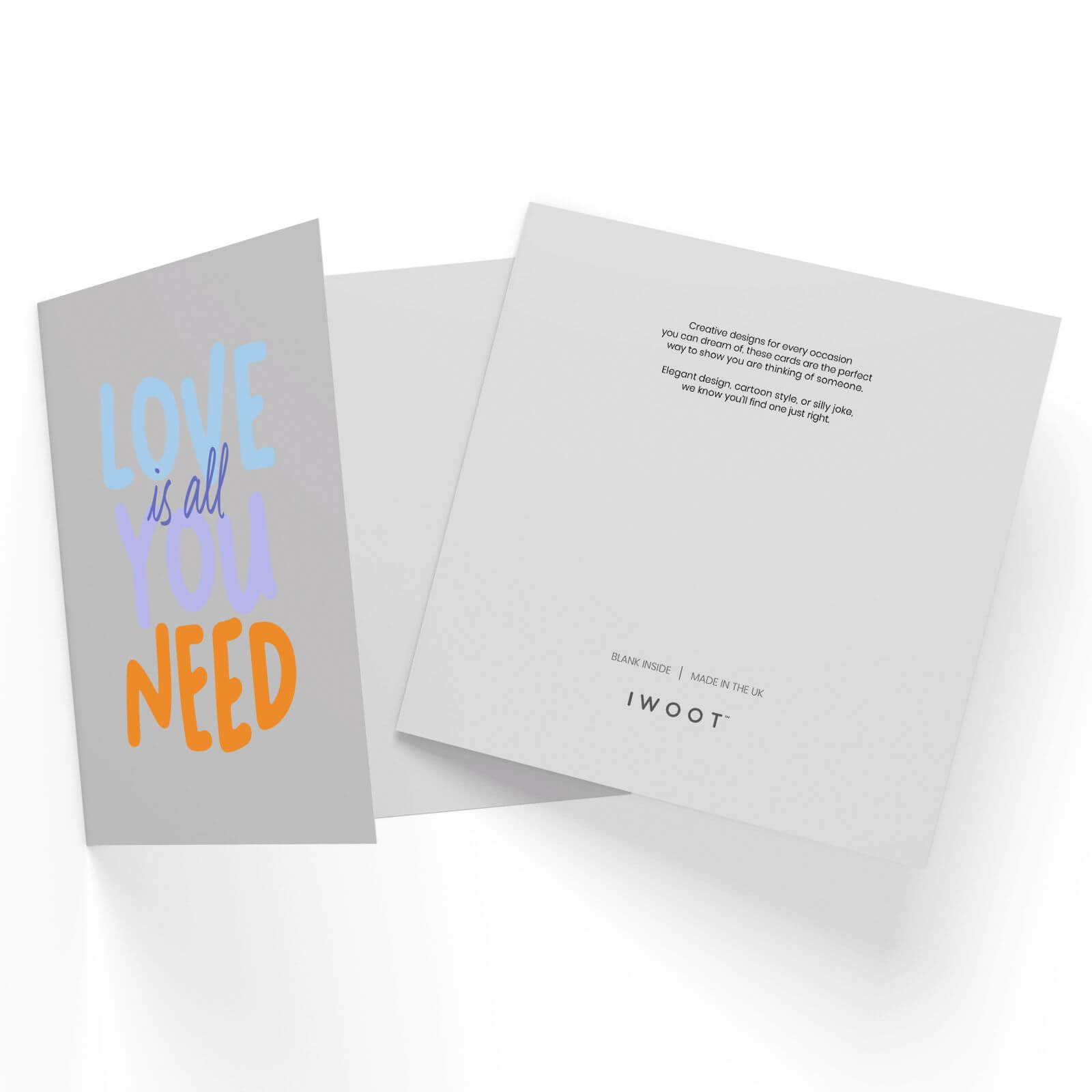 Love Is All You Need Square Greetings Card (14.8cm x 14.8cm)